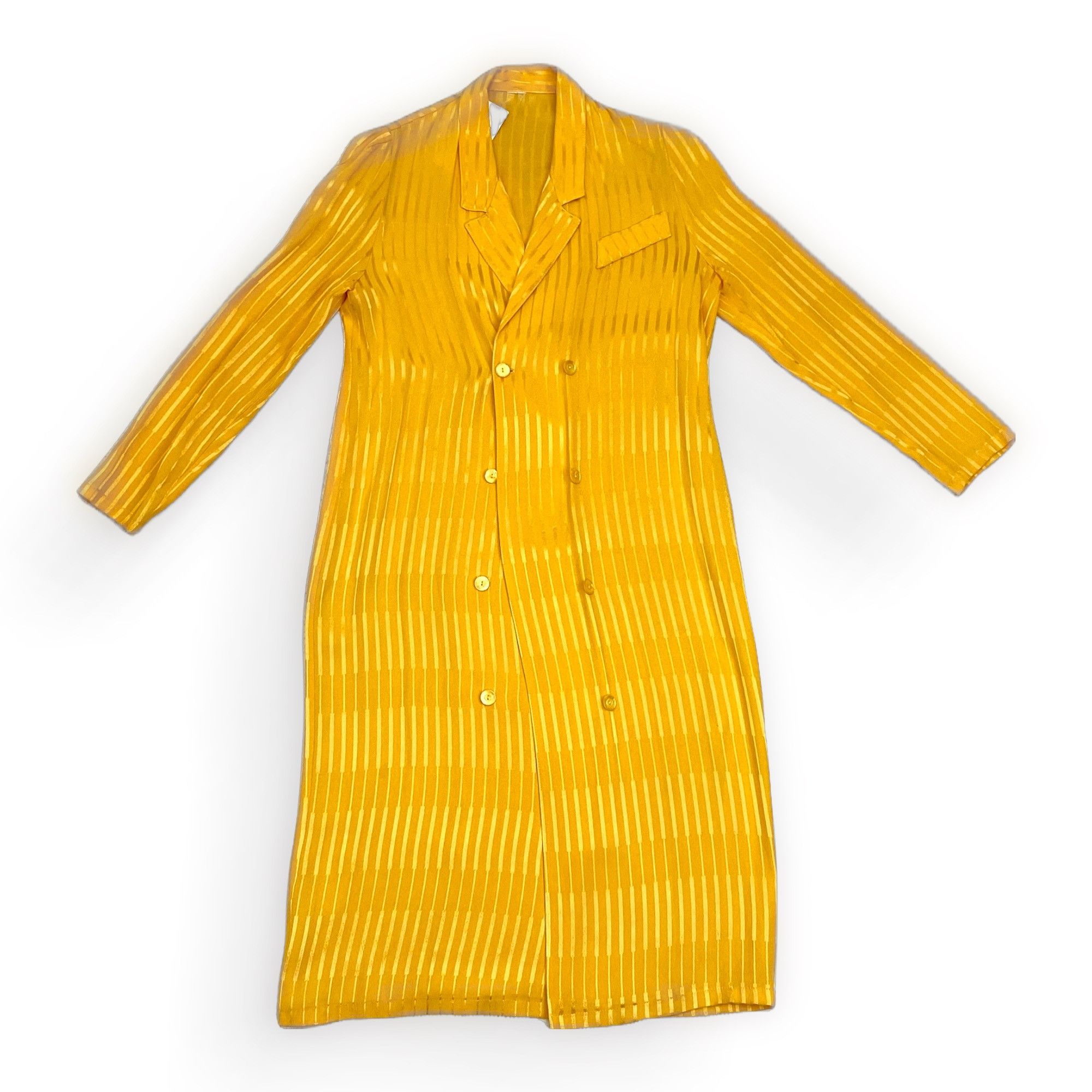 Vintage XL | Gold Pinstripe Button Up Dress Size XL / US 12-14 / IT 48-50 - 1 Thumbnail