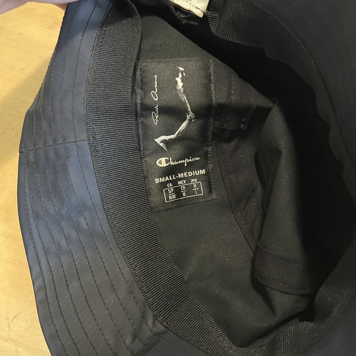 Champion × Rick Owens Nylon Bucket Hat (original release) Size ONE SIZE - 4 Thumbnail