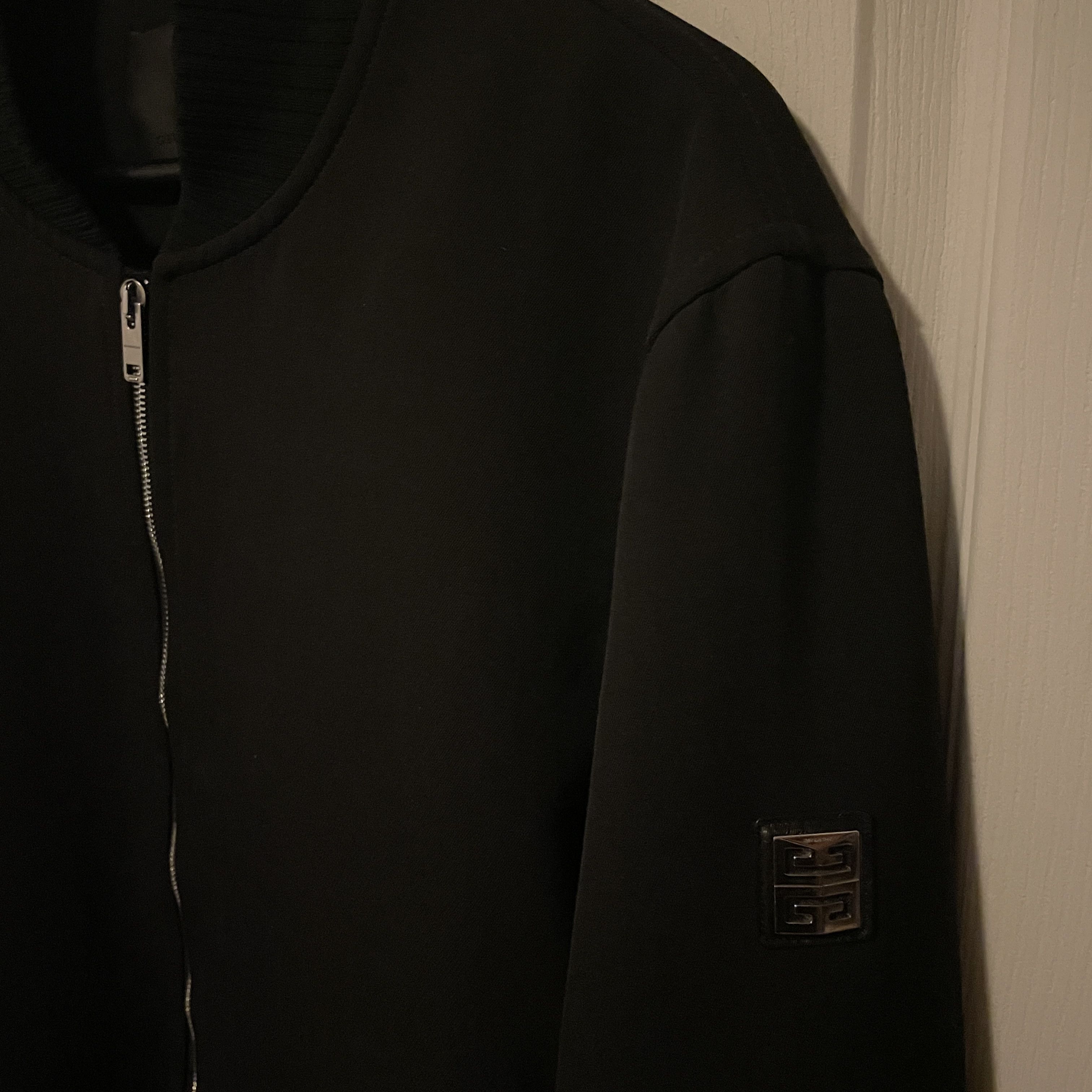 Givenchy GIVENCHY Black 4G Logo Virgin Wool Bomber Jacket Men L 50 Size US M / EU 48-50 / 2 - 6 Thumbnail