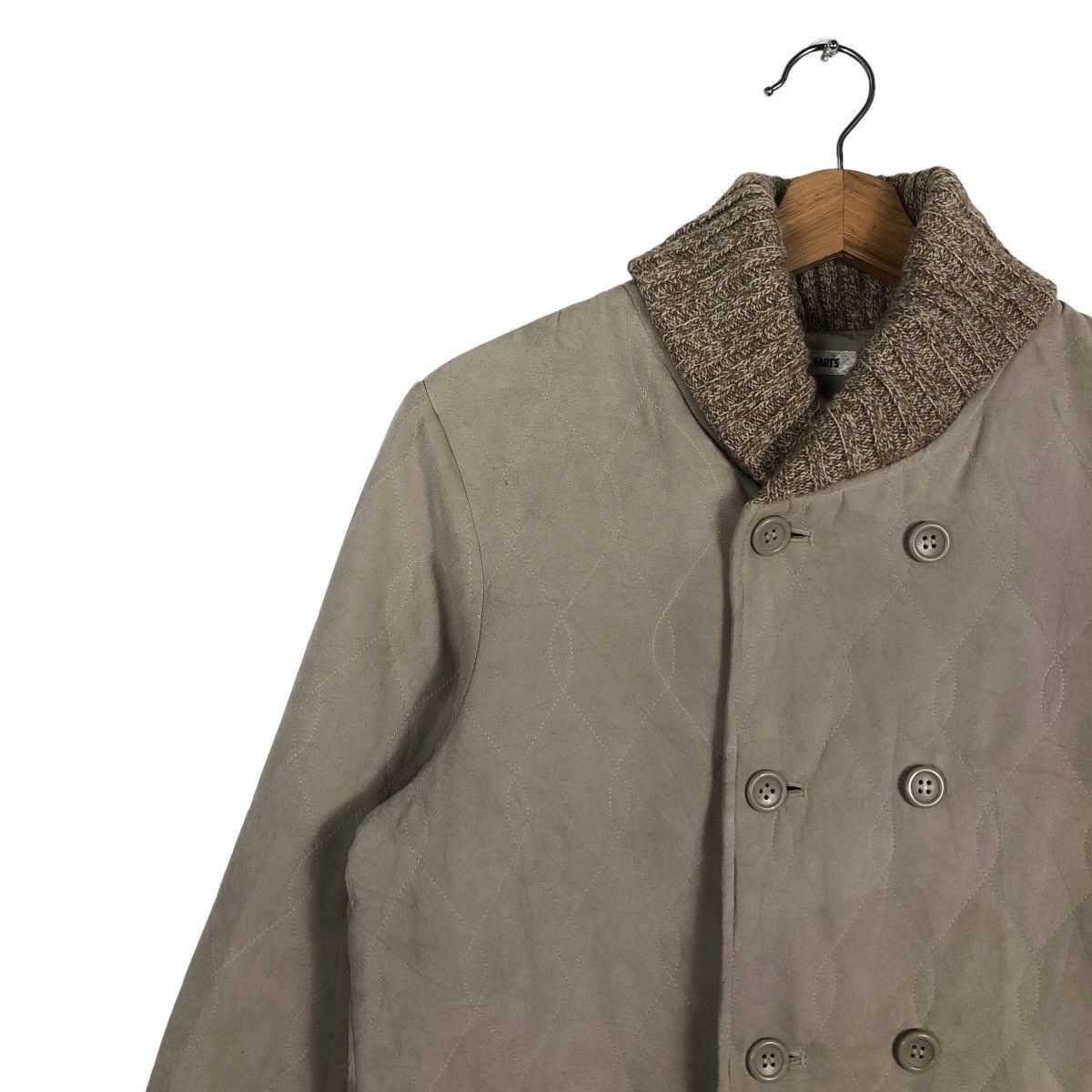 Japanese Brand 🔥Beaux-Arts Quilted Jacket Mink Fur Collar Size US L / EU 52-54 / 3 - 7 Thumbnail