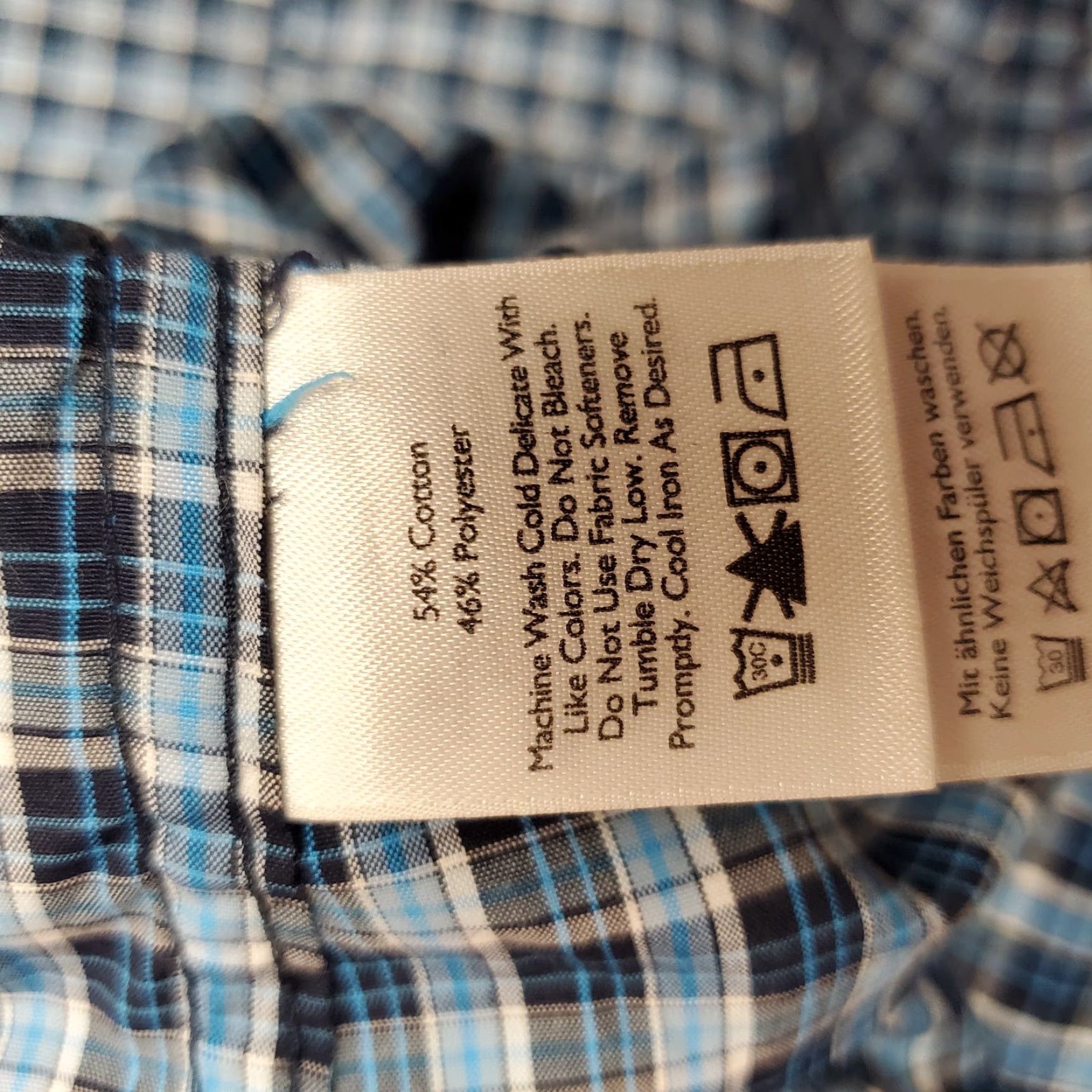 Eddie Bauer VINTAGE Eddie Bauer Shirt Mens XL Blue Plaid Button-Down Long Sleeve Outdoor (if not vintage, omit VINTAGE). Size US XL / EU 56 / 4 - 7 Thumbnail