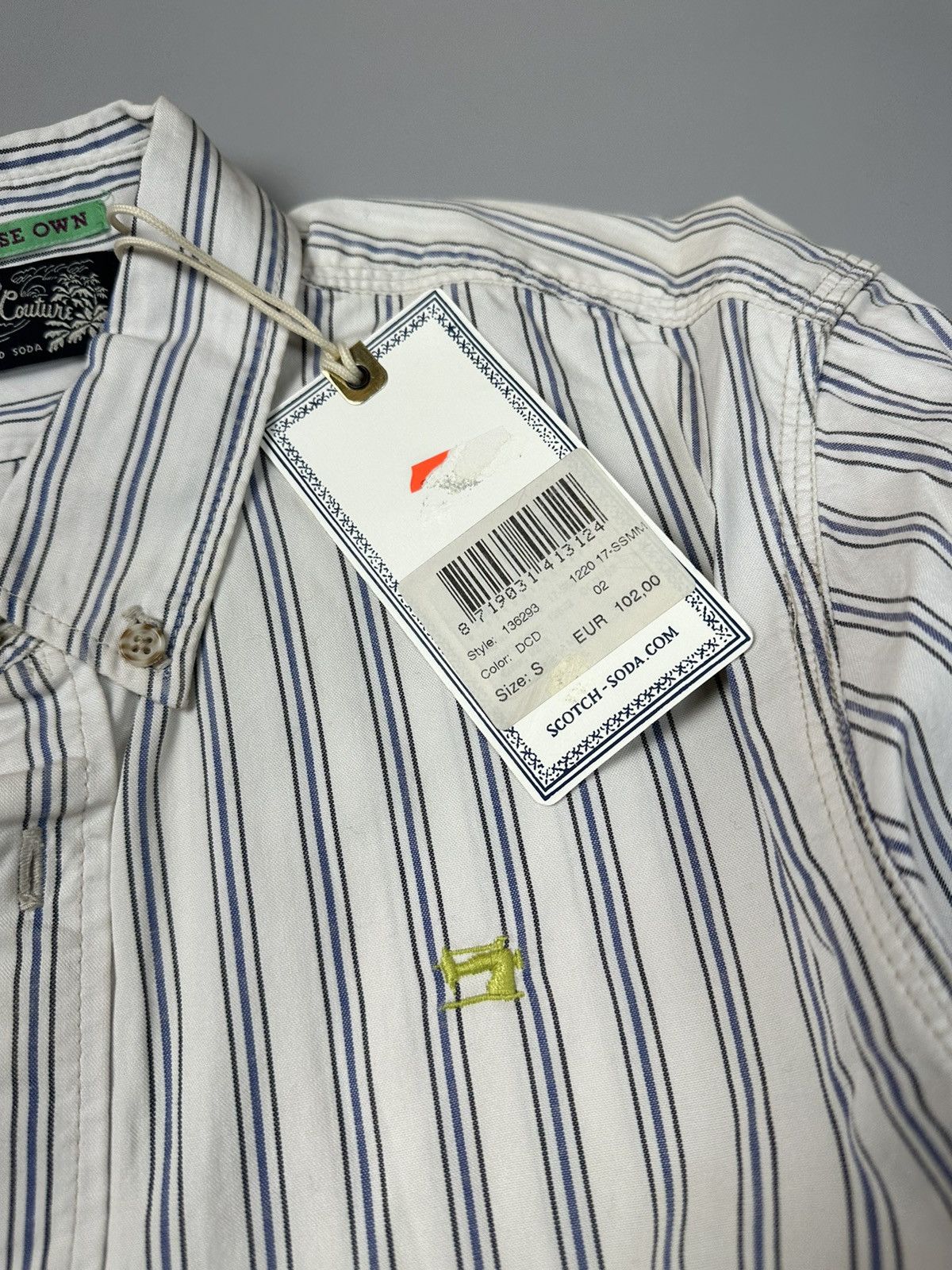 Scotch & Soda Classic Buttoned Shirt Striped White Scotch&Soda Size US S / EU 44-46 / 1 - 4 Thumbnail