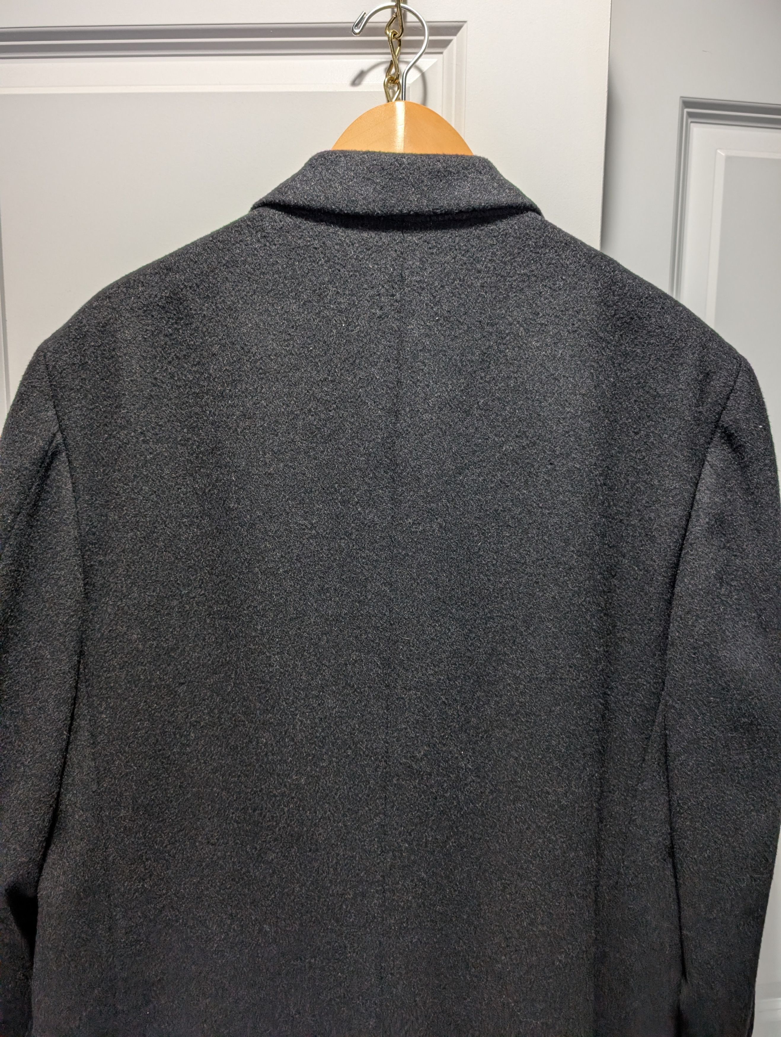 Brooks Brothers Makers 44R Charcoal Double Breasted Wool Overcoat Size US L / EU 52-54 / 3 - 6 Thumbnail