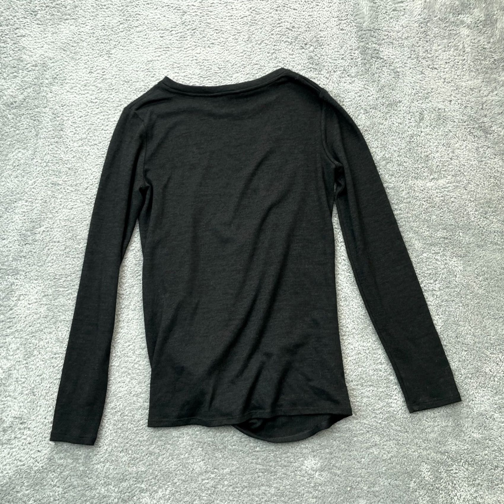 Banana Republic Banana Republic Womens XS Black Soft Modal Knot Front Classic Shirt Size XS / US 0-2 / IT 36-38 - 2 Thumbnail