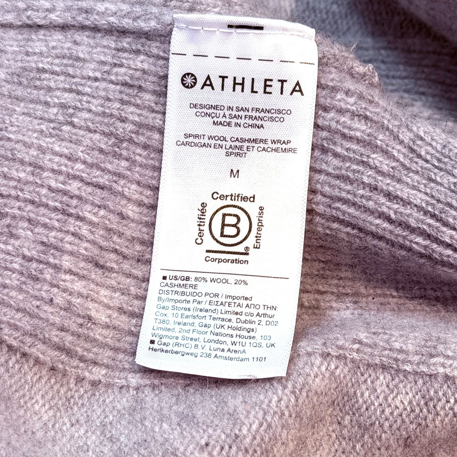 Athleta Athleta Alpine Spirit Wool & Cashmere Wrap Cardigan Size Med Size M / US 6-8 / IT 42-44 - 7 Thumbnail