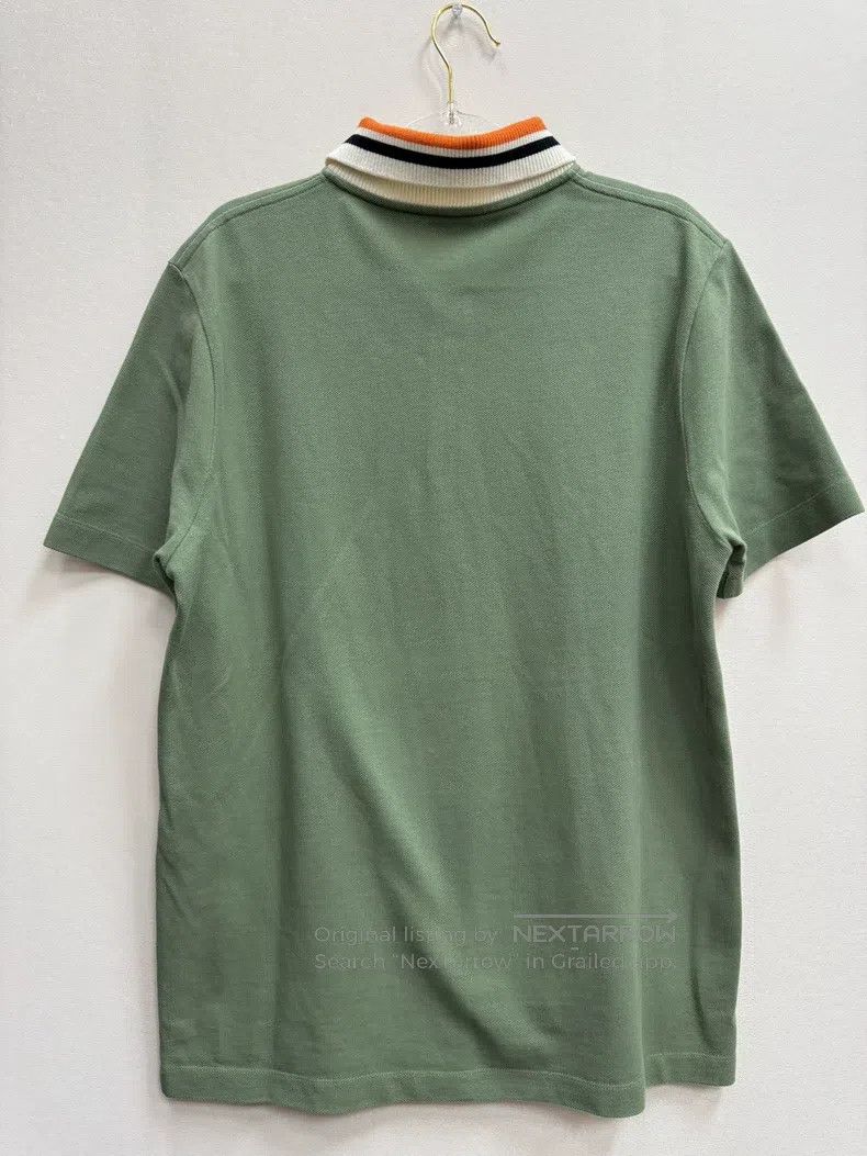 LOEWE Green short-sleeve polo shirt, size L, classic small