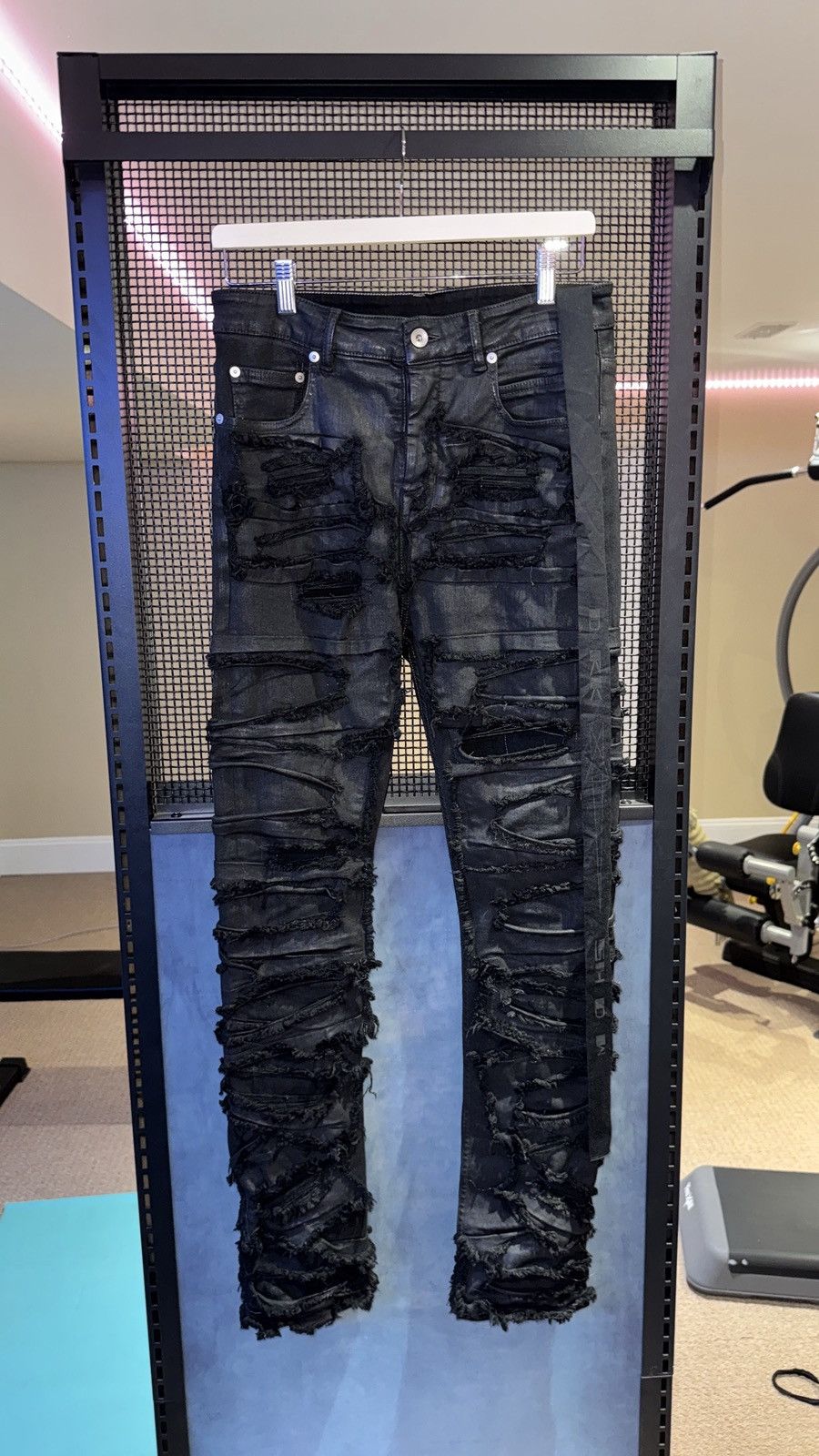Rick Owens Rick Owens Distressed Detroit Cut Denim FW21 Size US 29 - 1 Thumbnail