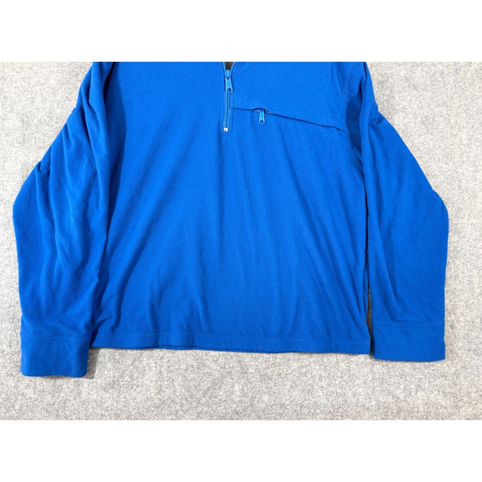 J.Crew J.Crew Sweatshirt Mens XL Blue Fleece Quarter Zip Long Sleeve Pullover Mock Neck Zipper Pocket Pullover Regular Fit Winterwear Size US XL / EU 56 / 4 - 4 Thumbnail