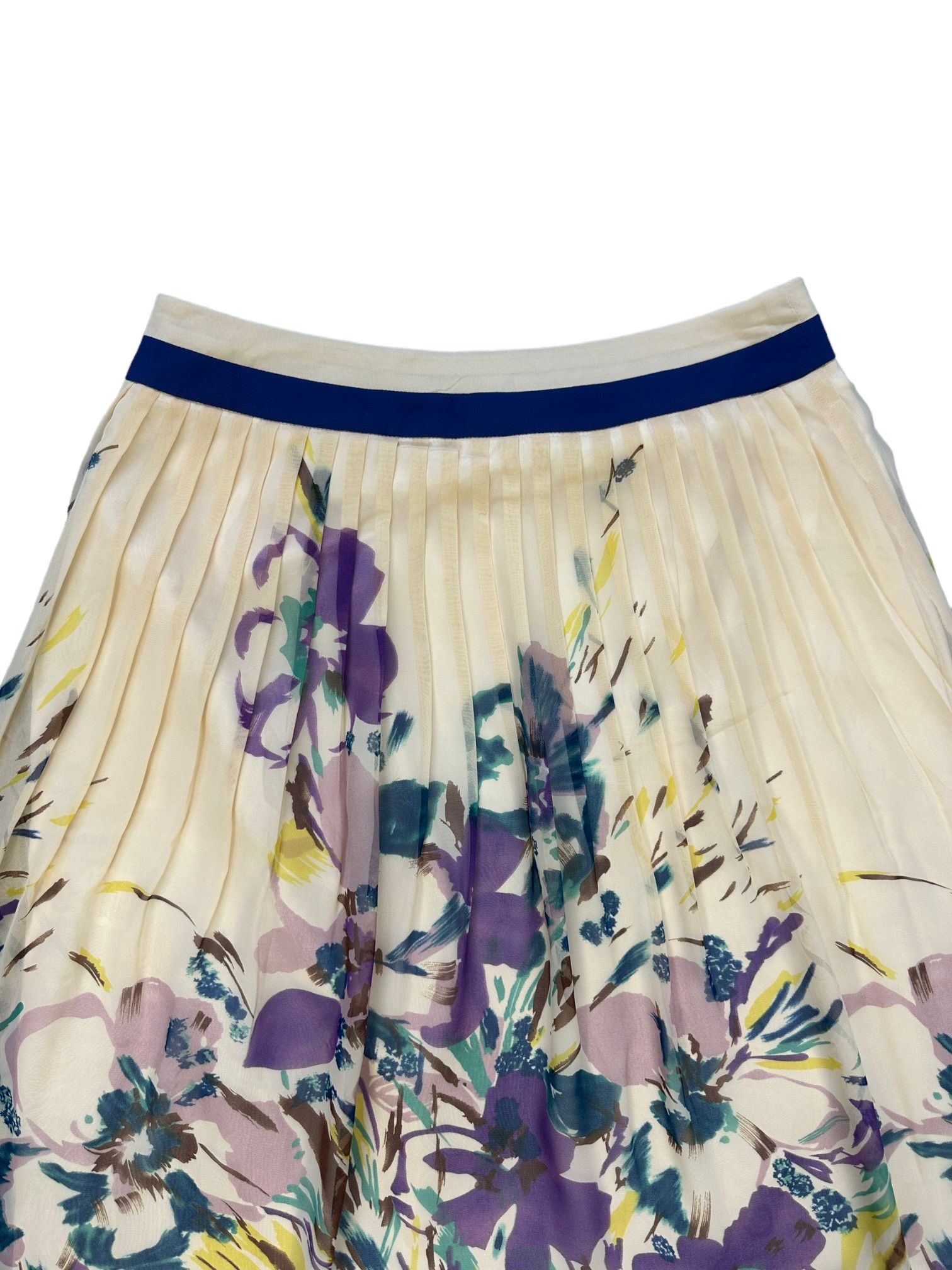 Japanese Brand KATHARINE ROSS FLOWER PRINT MINI SKIRT #7913-189 Size 27" / US 4 / IT 40 - 2 Thumbnail