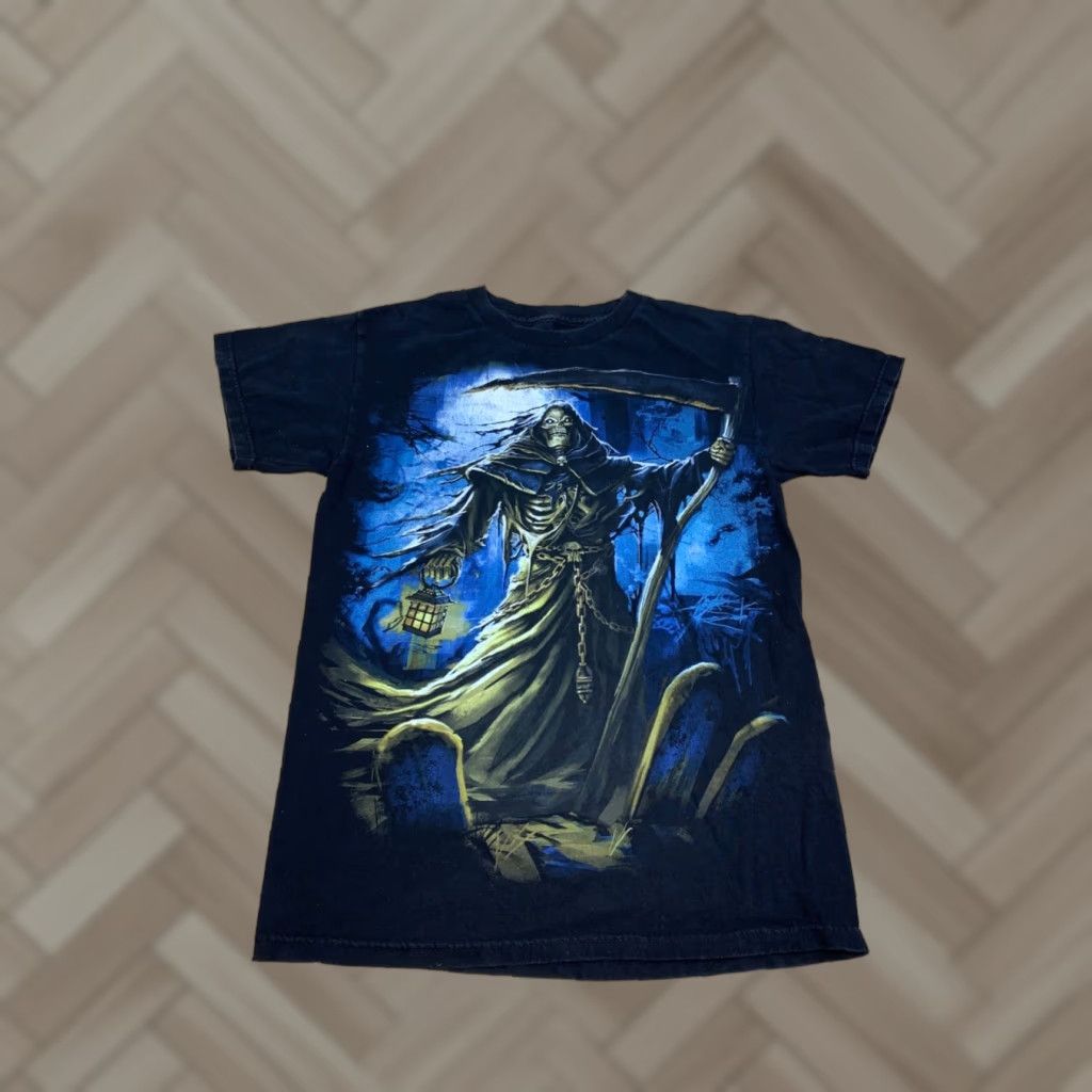 Vintage Grim Reaper T Shirt Mens S Black Reaper Death Horror 10948 Size US S / EU 44-46 / 1 - 1 Thumbnail