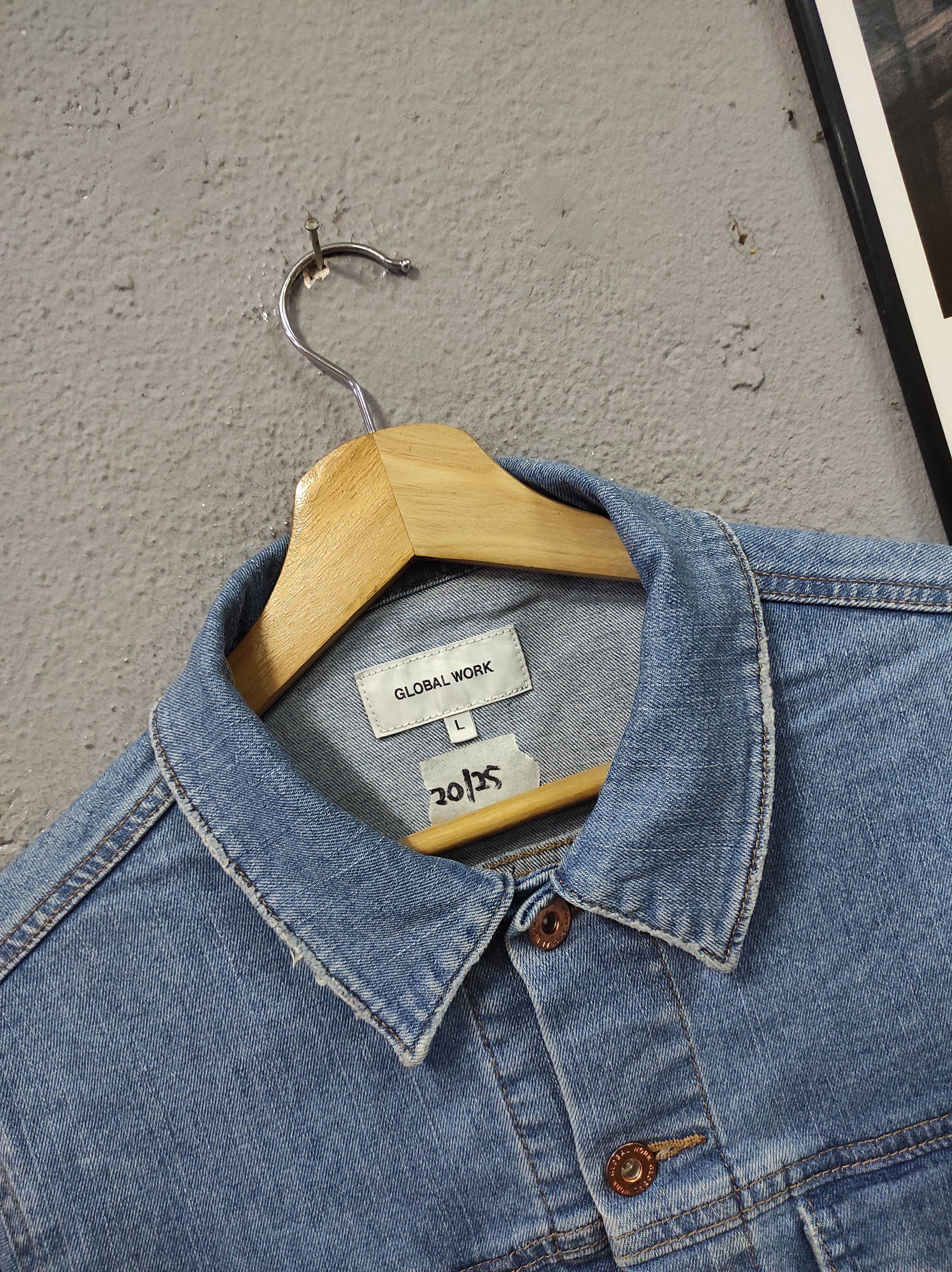 Global Work × Japanese Brand GLOBAL WORK TRUCKER DENIM JACKET Size L / US 10 / IT 46 - 4 Thumbnail