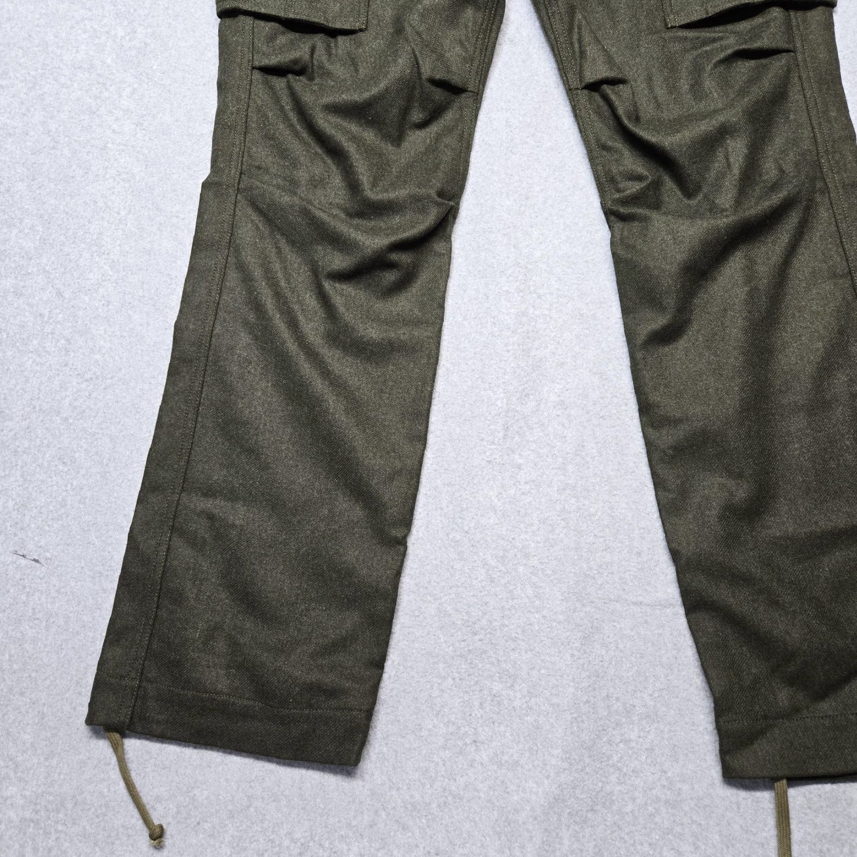 Apolis Apolis Mens Cargo Pants 34x32 Green Tweed Global Citizen Flat Front Zip Fly Pockets Adjustable Waist Wool Polyester Spandex Workwear Casual Mens Size US 34 / EU 50 - 3 Thumbnail