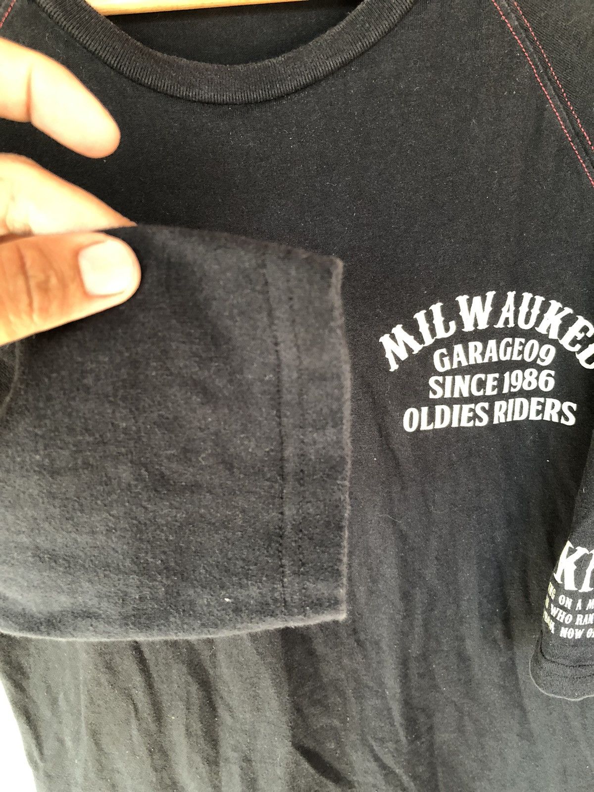 If Six Was Nine Vintage Black Icon Thruxton Milwaukee Skull Punk Shirt Tee Size US L / EU 52-54 / 3 - 5 Thumbnail