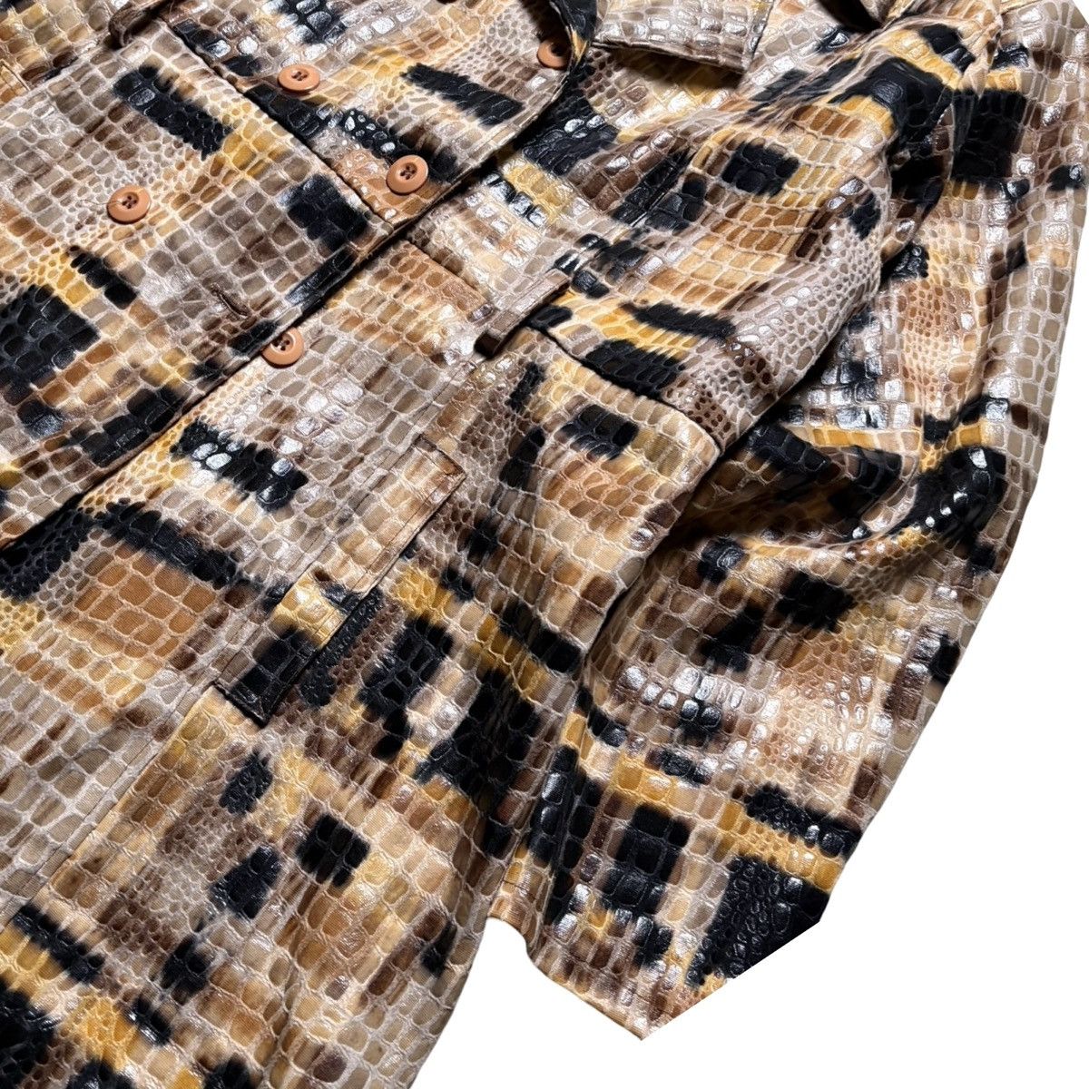 Other Selene Sport Faux Snakeskin Scale Long Sport Jacket Coat XL Size XL / US 12-14 / IT 48-50 - 2 Thumbnail