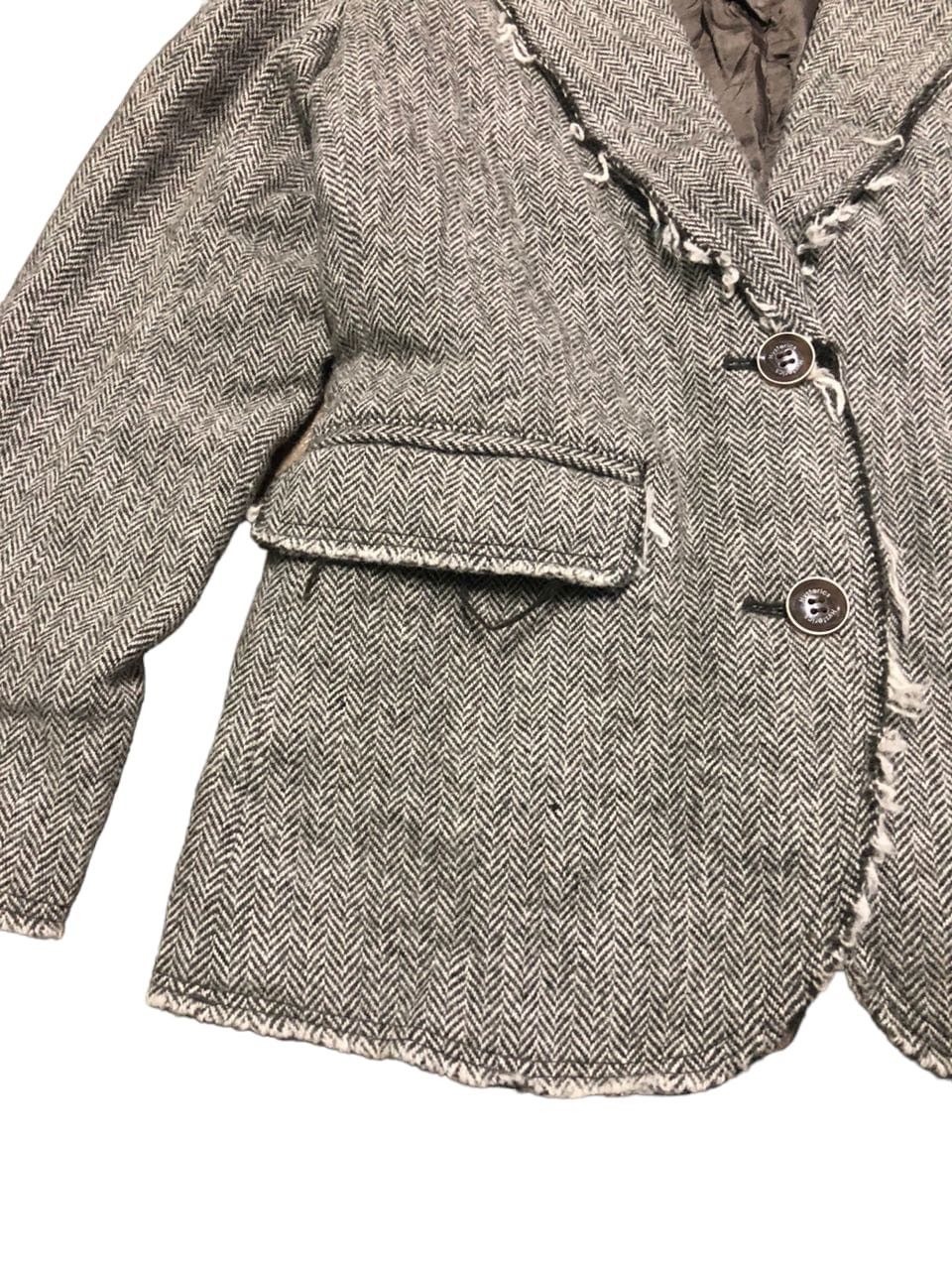 Hysteric Glamour Hysterics Glamour Tweed Wool Blazer Jacket distressed Style Size S / US 4 / IT 40 - 6 Thumbnail