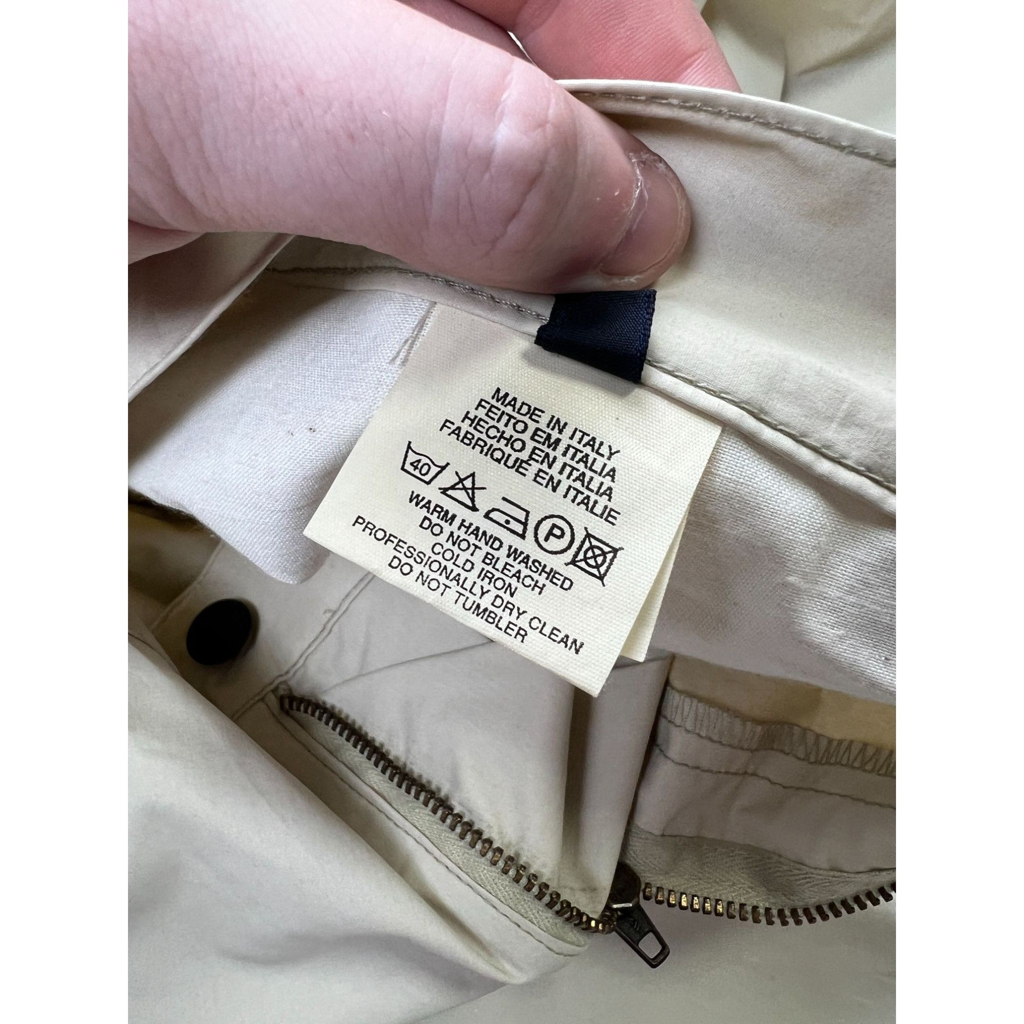 Trussardi Trussardi Sport Beige Coated Cotton Pants (Y0988) Size US 38 / EU 54 - 10 Thumbnail