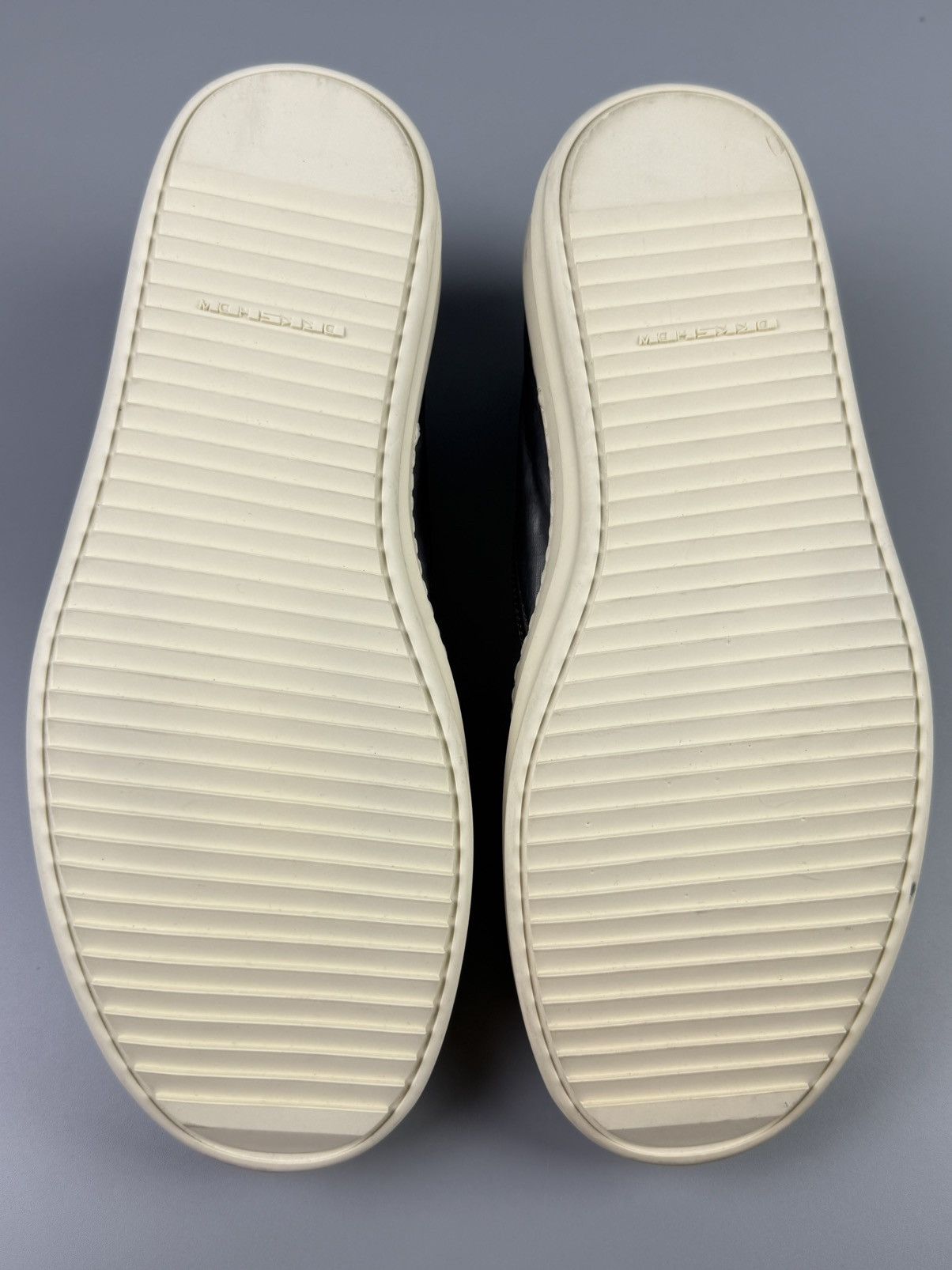 Rick Owens Drkshdw Rick Owens Drkshdw - Silver Slip on Boat Sneakers Size US 7 / EU 40 - 8 Thumbnail