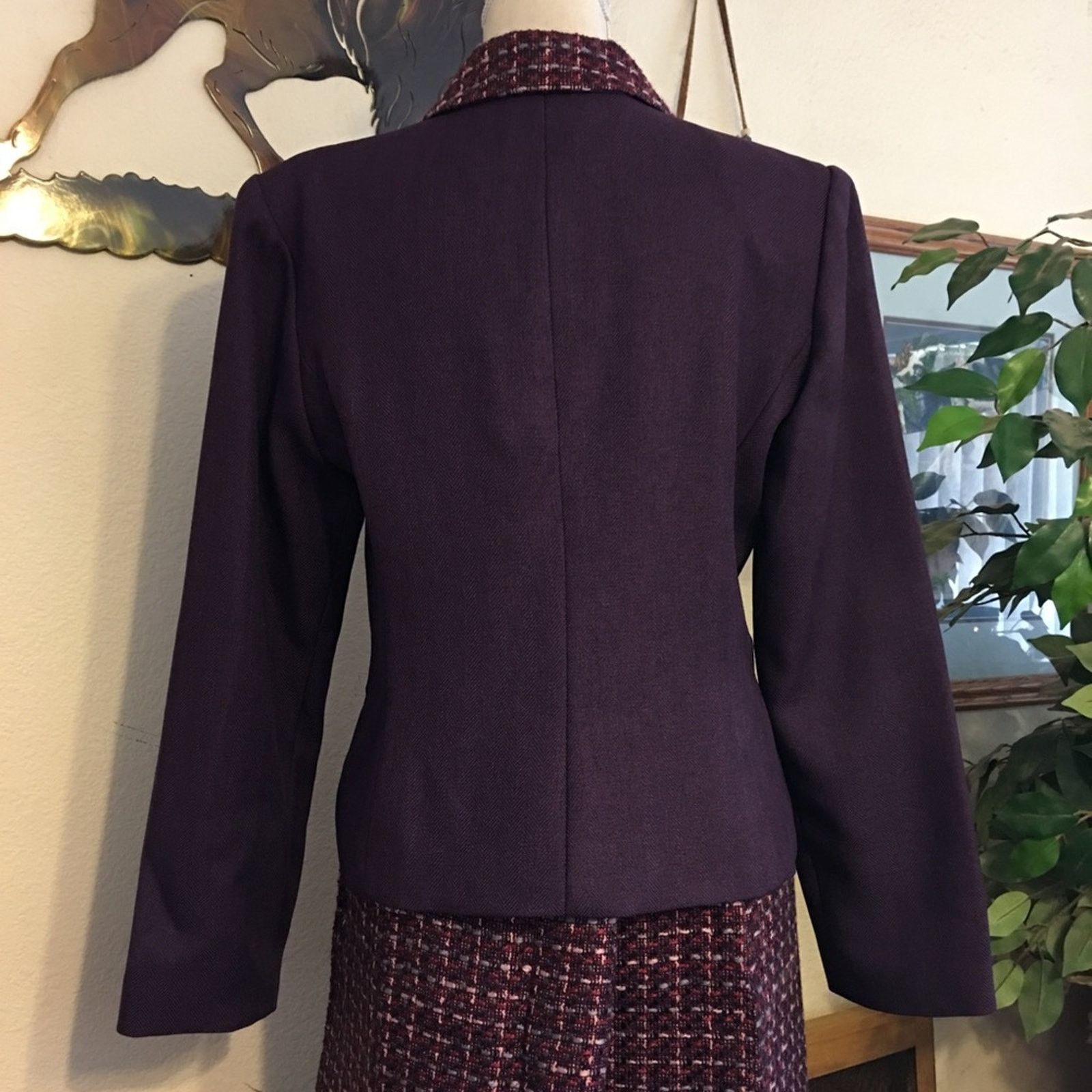 Vintage Vintage Clues Collections tweed skirt suit career Size L / US 10 / IT 46 - 5 Thumbnail