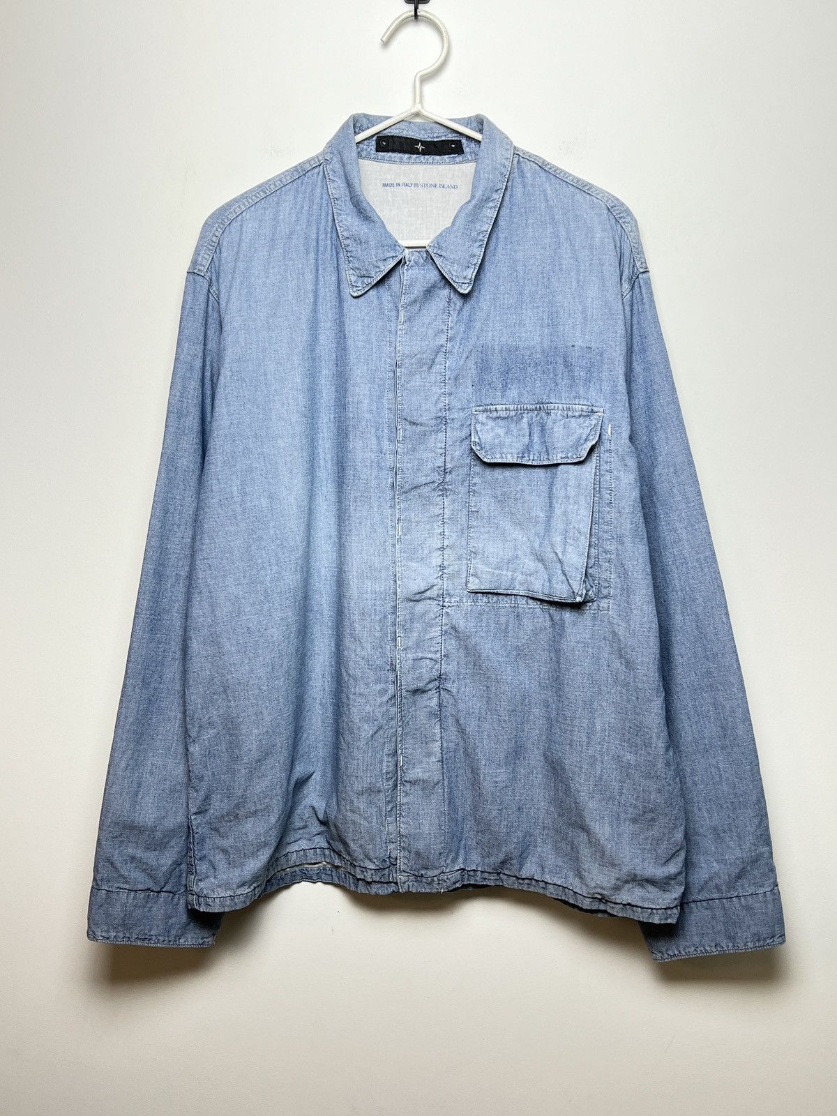 Stone Island stone island work overshirt osti marina y2k Size US L / EU 52-54 / 3 - 2 Thumbnail