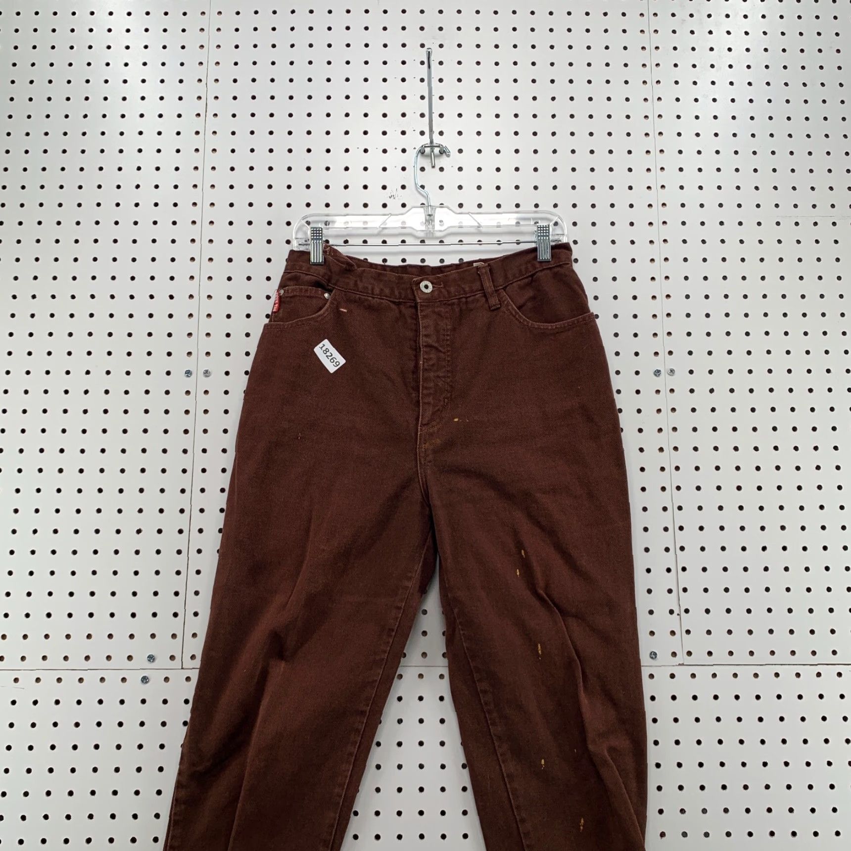 Denime VINTAGE C'est Toi Jeans Tapered Brown Denim 29 29.5 Inseam 29 Waist 29 USA Made Womens Size 29" - 3 Thumbnail