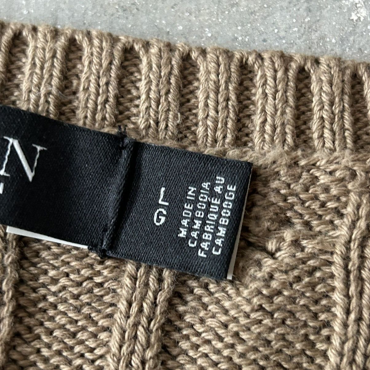 Polo Ralph Lauren Polo Ralph Lauren Woman’s Cable Knit Sweater Black Label Size L / US 10 / IT 46 - 6 Thumbnail