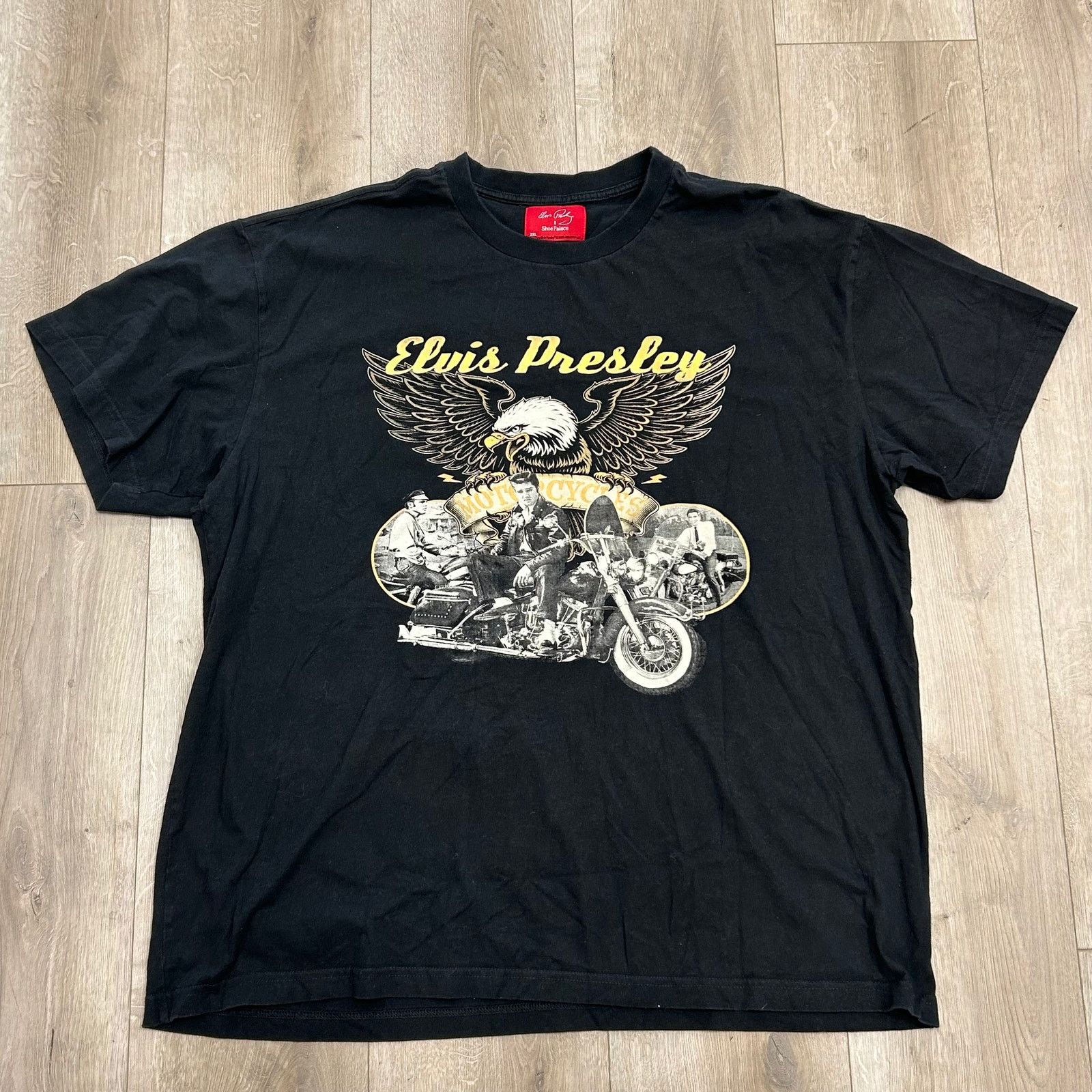 Vintage Elvis Presley x Shoe Palace Motorcycle Eagle Tee Size 2XL Size US XXL / EU 58 / 5 - 1 Thumbnail