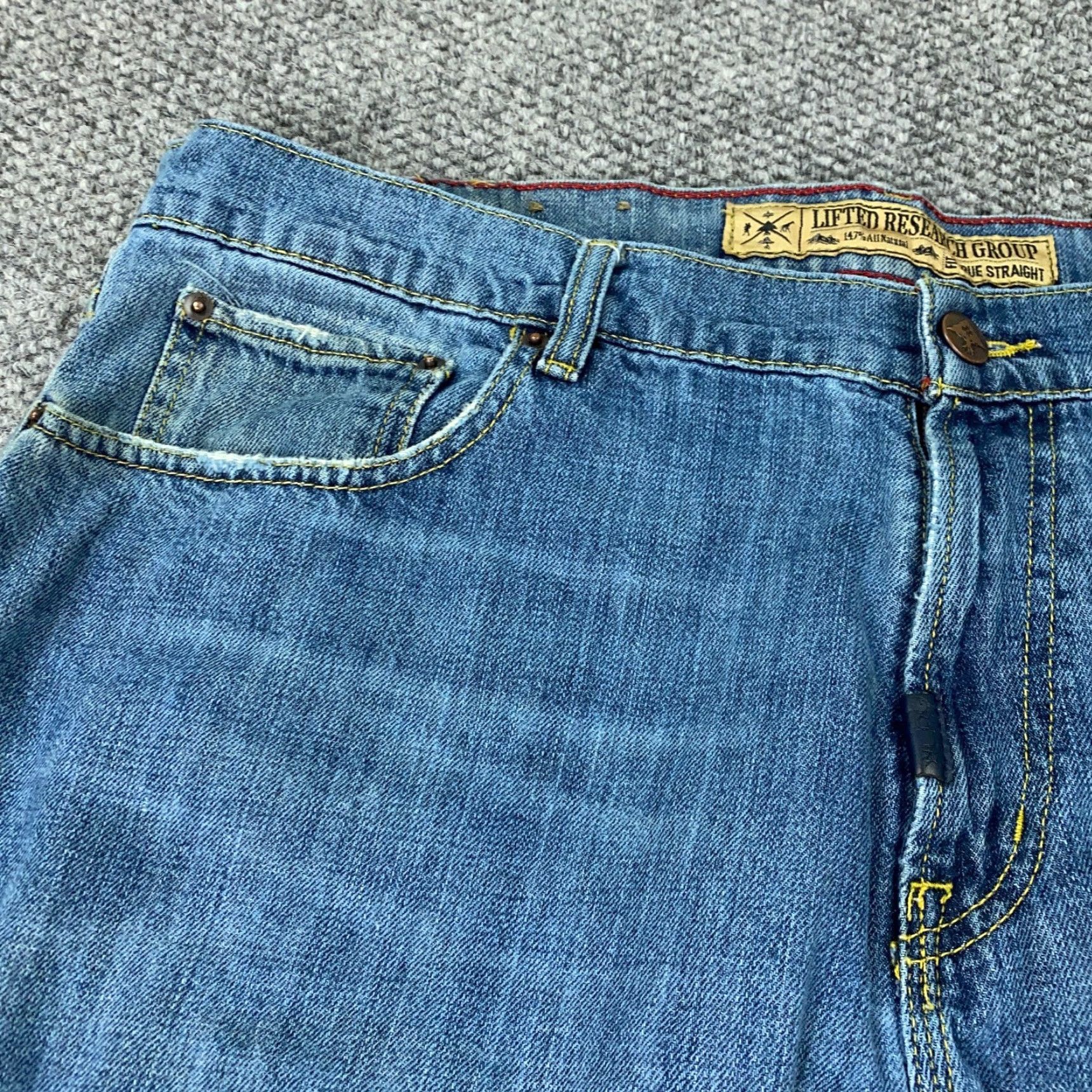 Vintage VINTAGE LRG Jeans Men 40 Blue True Straight 5-Pocket Denim Mid Wash X-LR Size US 40 / EU 56 - 3 Thumbnail
