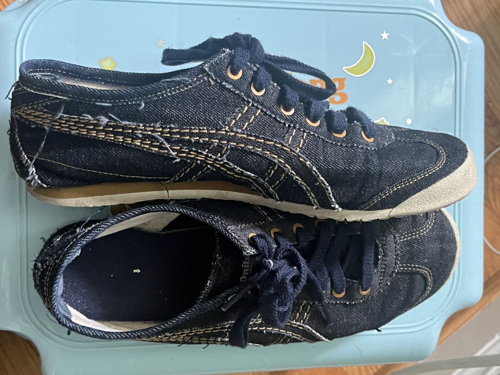 Asics × Onitsuka Tiger × Vintage Rare Denim Onitsuka Tiger Sneakers Size US 6 / EU 39 - 1 Thumbnail