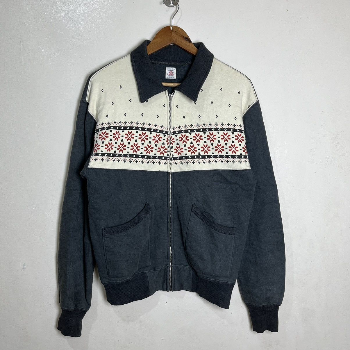 The Flat Head The Flat Head Union Made Zip Up Sweater Jacket Size US L / EU 52-54 / 3 - 1 Thumbnail