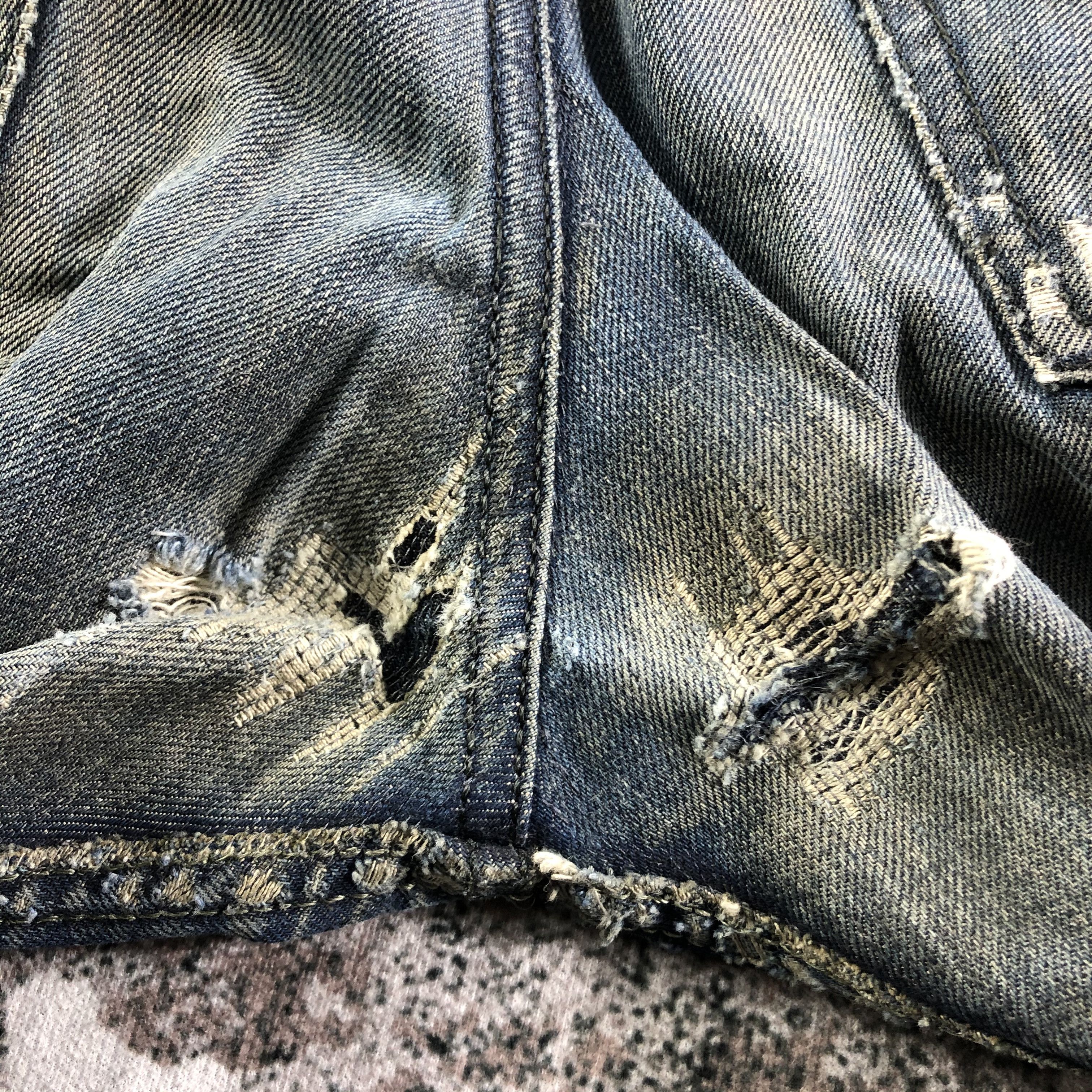 Diesel Distress Diesel Jeans Rusty Blue Denim KJ2561 Size US 31 - 8 Thumbnail