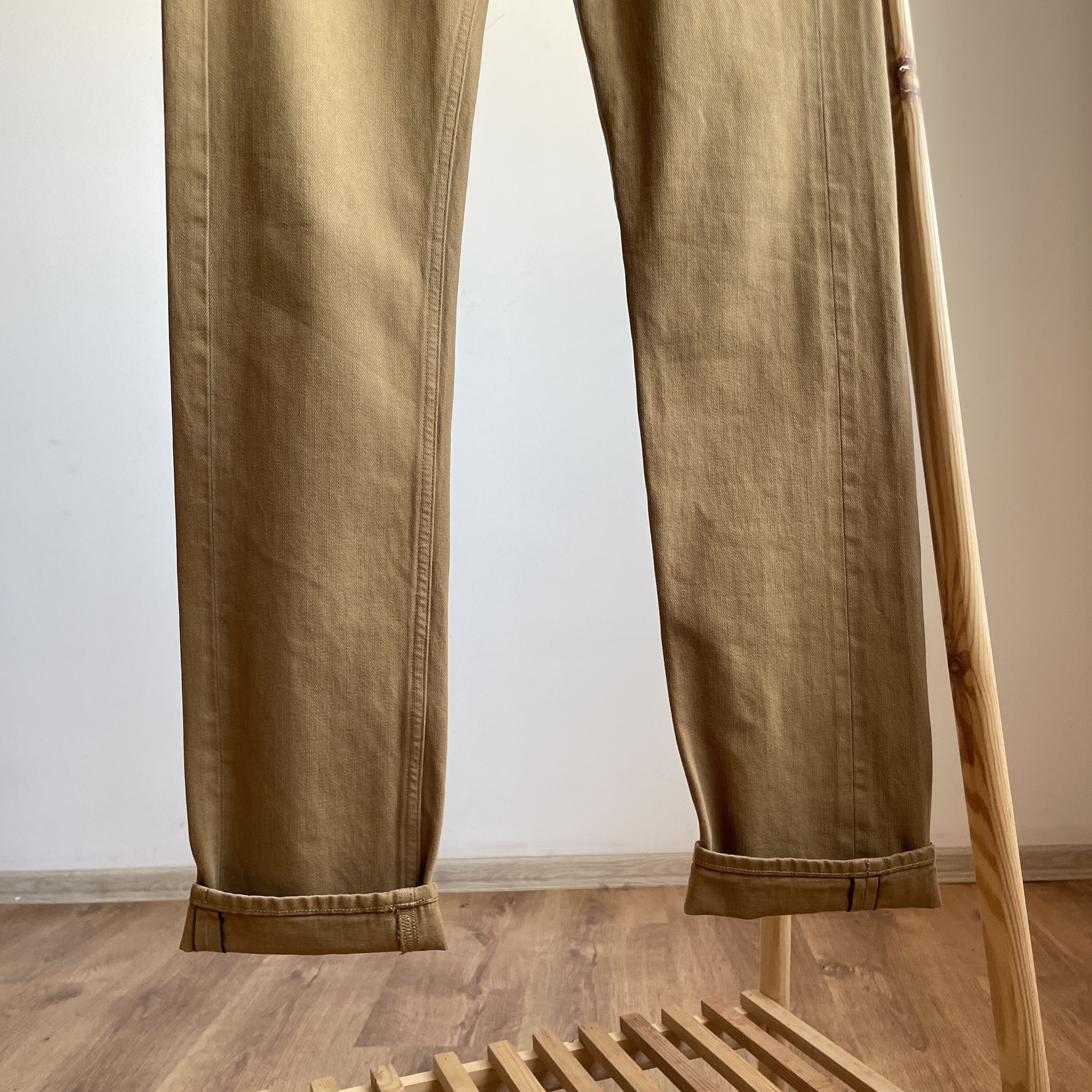 Lee Lee 101 Slim Brown Selvedge Denim Size 30x34 Size US 30 / EU 46 - 6 Thumbnail