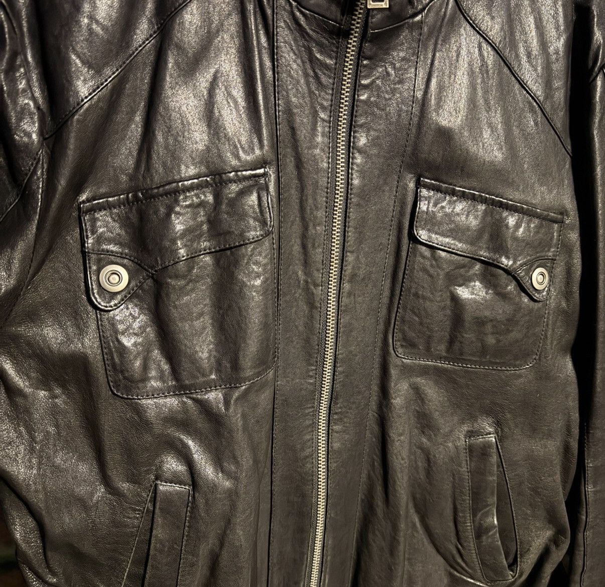 Other Vintage Top Gun Lamb Skin Leather Size US L / EU 52-54 / 3 - 5 Thumbnail