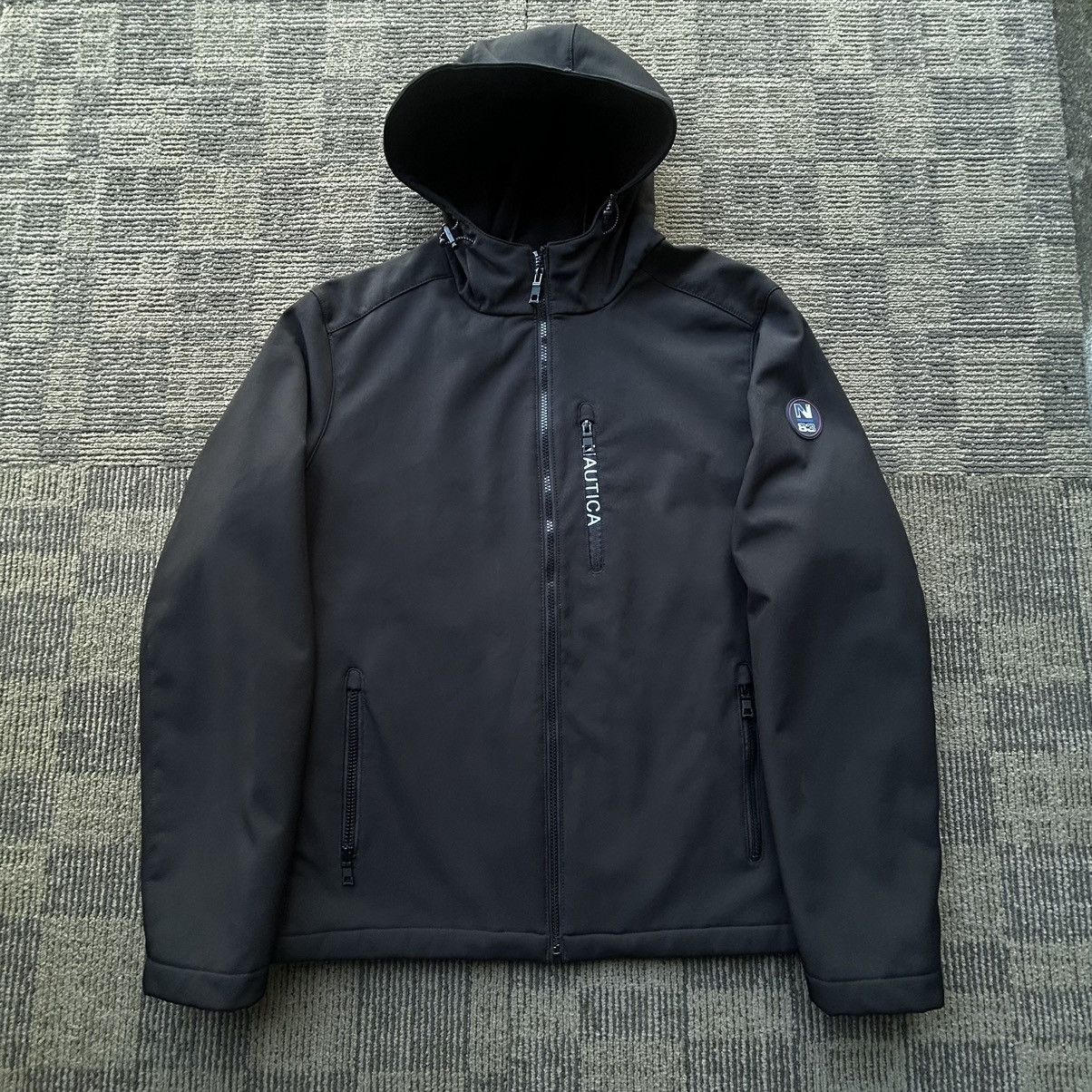 Nautica Nautica Active Stretch Black Full Zip Water Resistant Jacket Size US XL / EU 56 / 4 - 1 Thumbnail