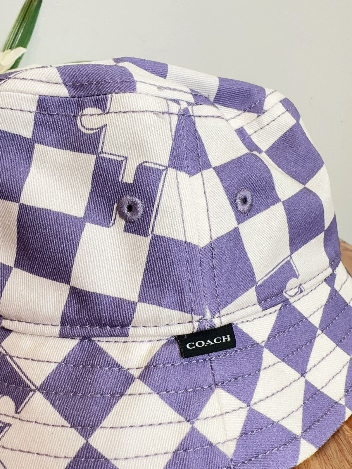 Coach NWT Coach Checkerboard Print Bucket Hat size XS/S Size ONE SIZE - 3 Thumbnail