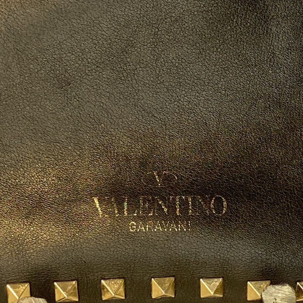 Valentino Valentino Garavani Rockstud Black Leather Pouch Size ONE SIZE - 2 Thumbnail