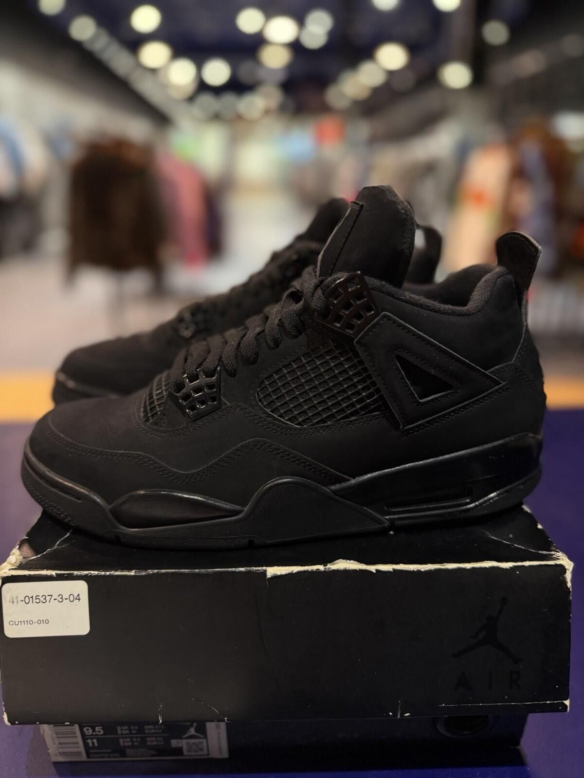 Jordan Brand Jordan Air Jordan 4 Black Cat Low Top Sneaker 2020 Men's 9.5 Size US 9.5 / EU 42-43 - 8 Thumbnail