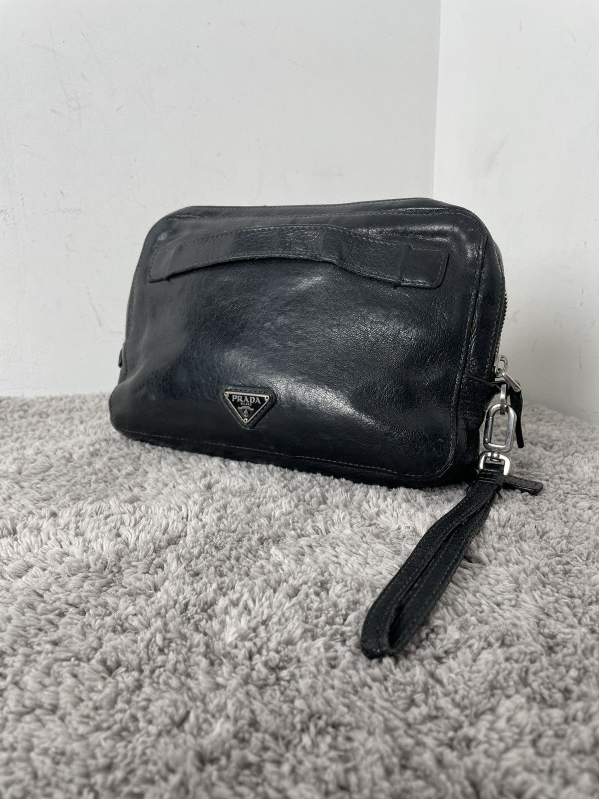 Prada Prada leather business clutch wallet documents cardholder Size ONE SIZE - 1 Thumbnail