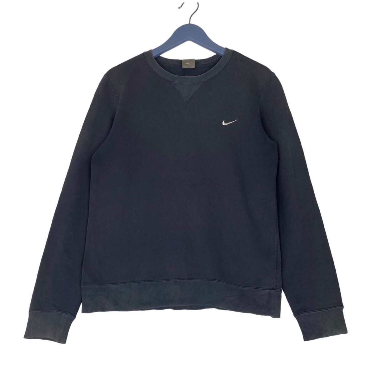 Nike × Vintage Vintage Nike Navy Blue Sweatshirt Crewneck Size M Size M / US 6-8 / IT 42-44 - 1 Thumbnail