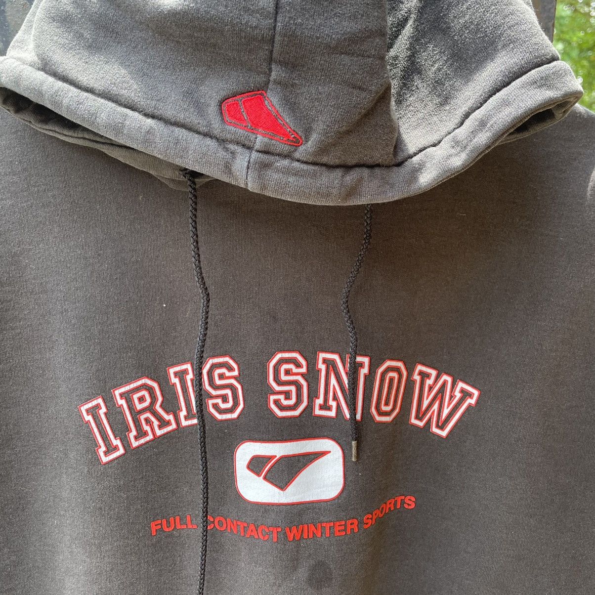 Vintage 🔥Vintage 90s Iris Snow Big Logo Pullover Hoodie Size US M / EU 48-50 / 2 - 6 Thumbnail