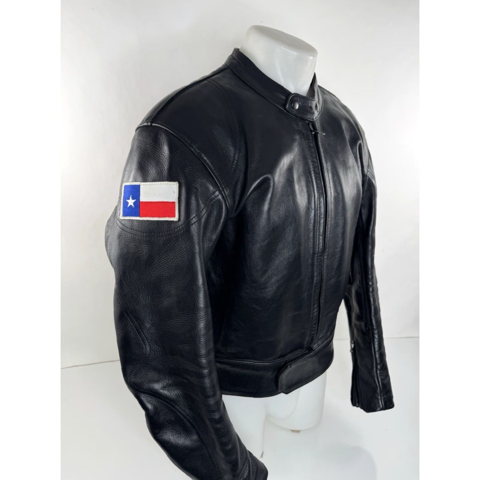 Vintage Vanson Heavy Duty LEATHER Mens 46 Motorcycle Moto Biker Texas Jacket EXCELLENT Jacket Mens 46 Black Leather Bike Riding 90s/Motorcycle Size US S / EU 44-46 / 1 - 2 Thumbnail