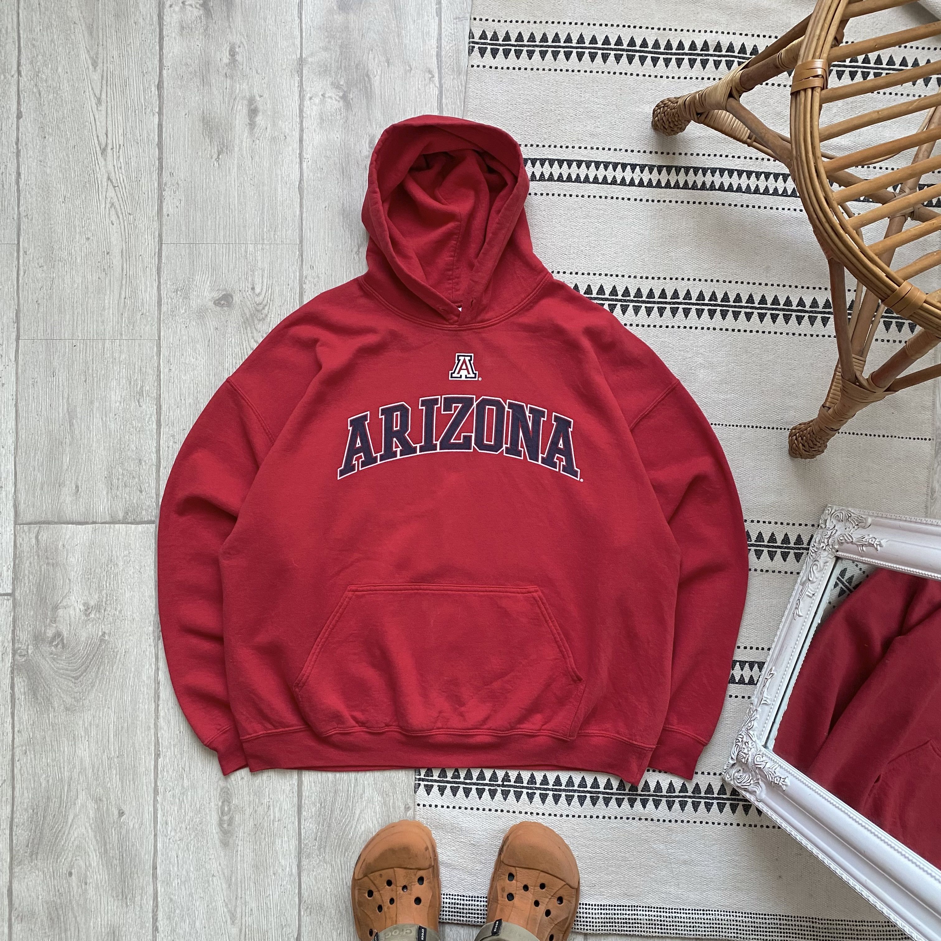 Russell Athletic Vintage University of Arizona USA Boxy Hoodie 90s Y2K Gildan Size US XL / EU 56 / 4 - 1 Thumbnail