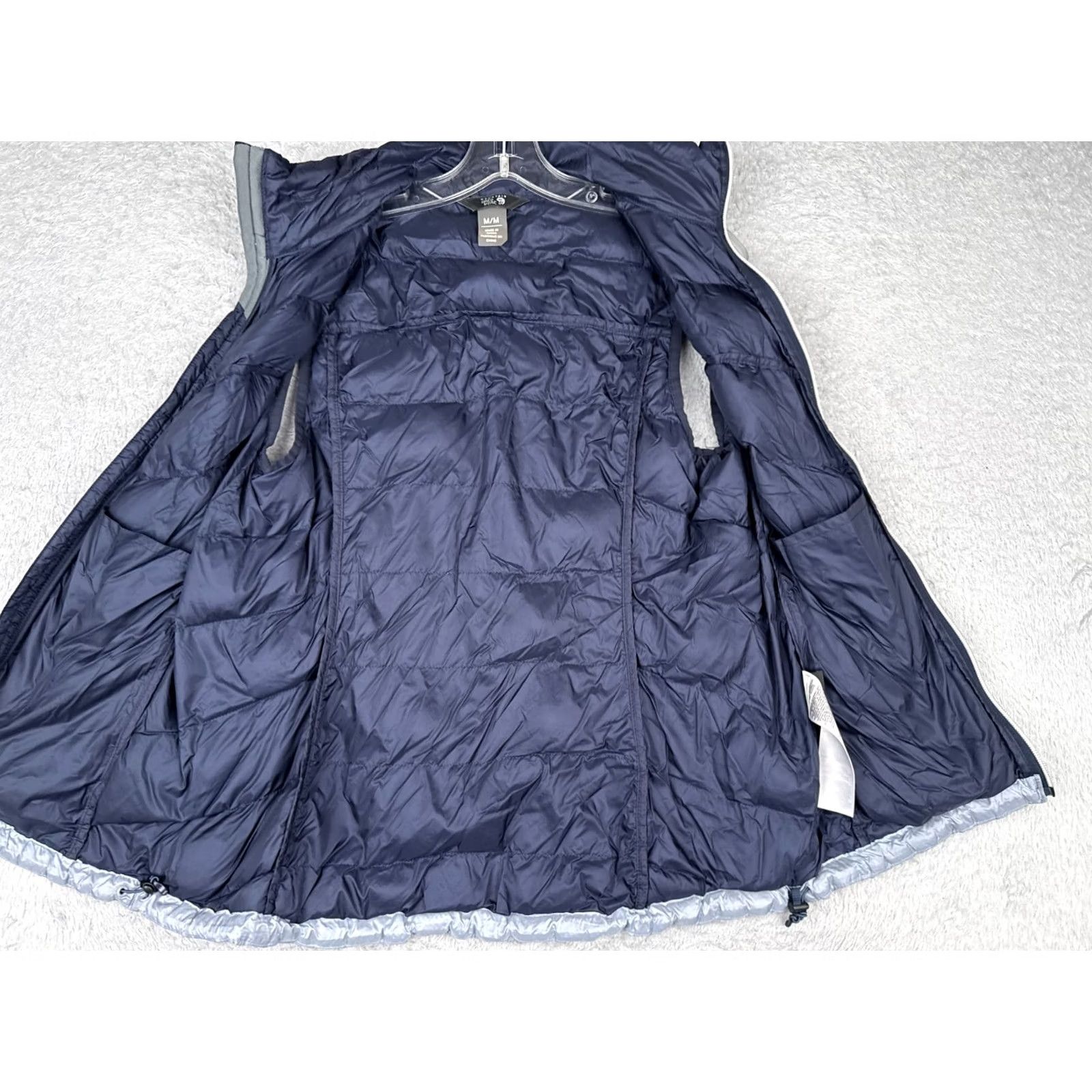 Mountain Hardwear VINTAGE Mountain Hardwear Vest Womens Medium Blue Puffer Ratio Down 650 Mock Neck Hike Size M / US 6-8 / IT 42-44 - 2 Thumbnail