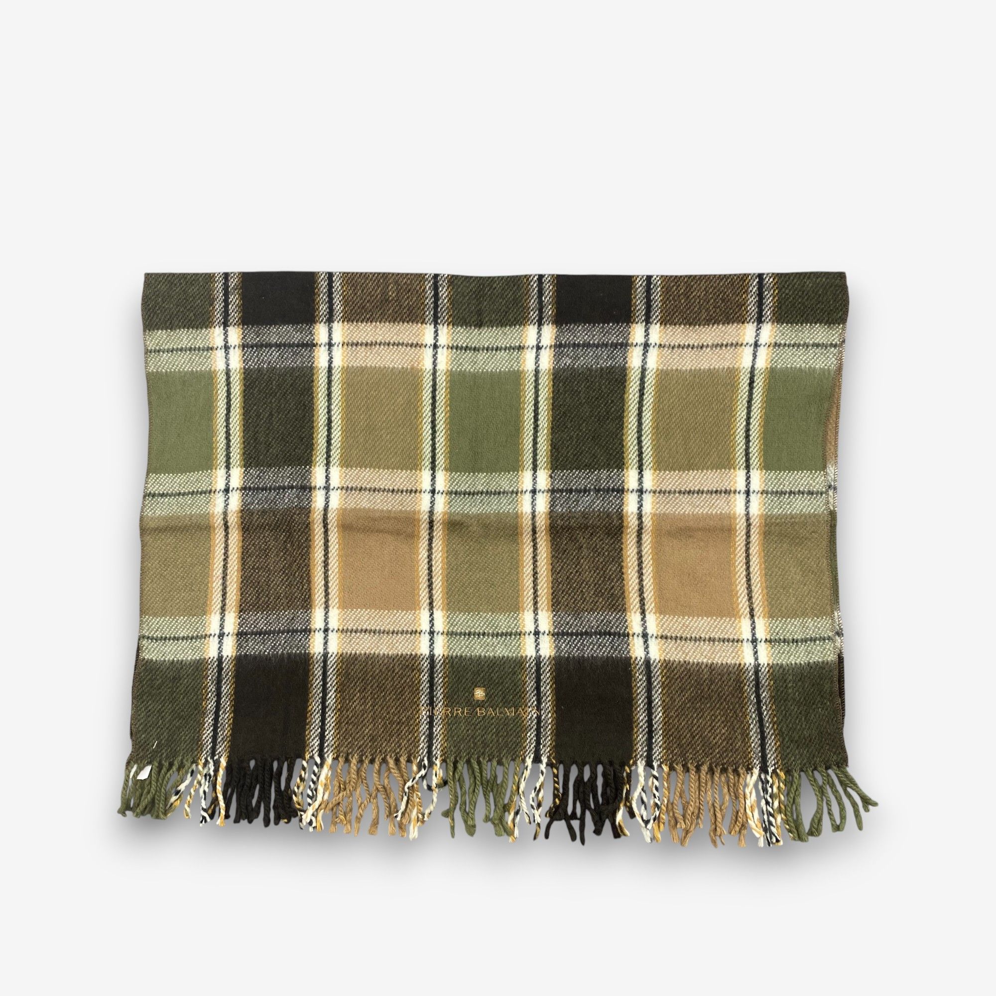 Pierre Balmain Vintage Pierre Balmain Scarf Muffler Wool Stole Wrap Scarves Size ONE SIZE - 3 Thumbnail