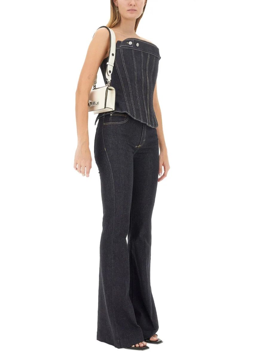 Alexander McQueen o1y0325 Top in Blue Size M / US 6-8 / IT 42-44 - 4 Thumbnail