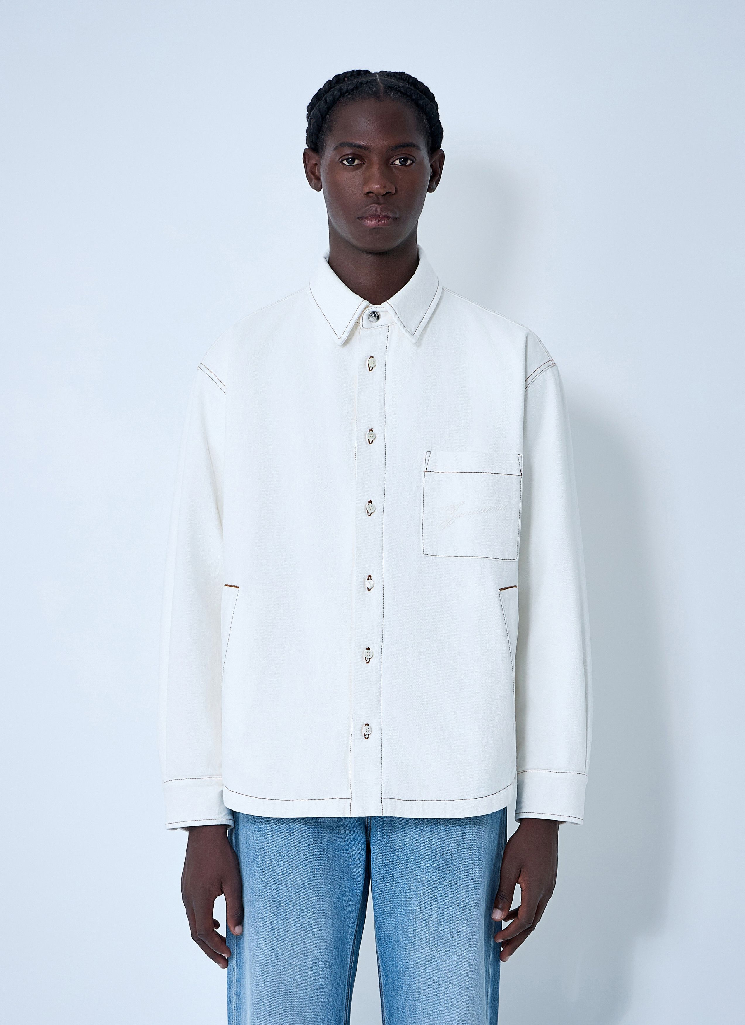 Jacquemus La Chemise Boulanger Shirt Size US S / EU 44-46 / 1 - 1 Thumbnail