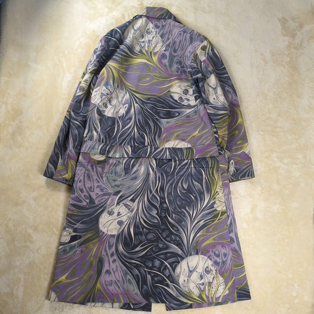 Yohji Yamamoto POUR HOMME 14aw look34 2way Skull Print Separate Long Coat Size US S / EU 44-46 / 1 - 3 Thumbnail