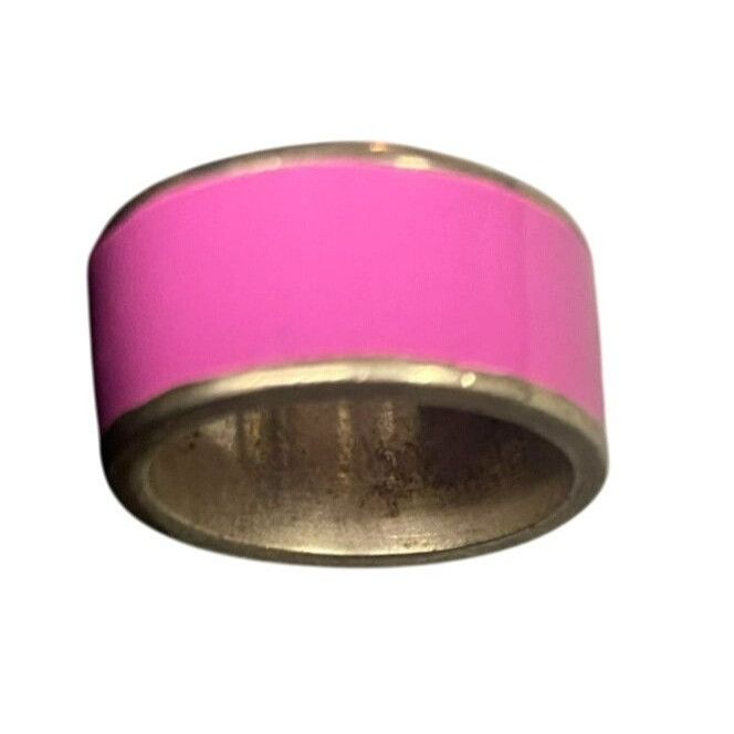 Other Big Sis Engraved Pink and Silver Tone Band Ring Size 6 Size ONE SIZE - 2 Thumbnail
