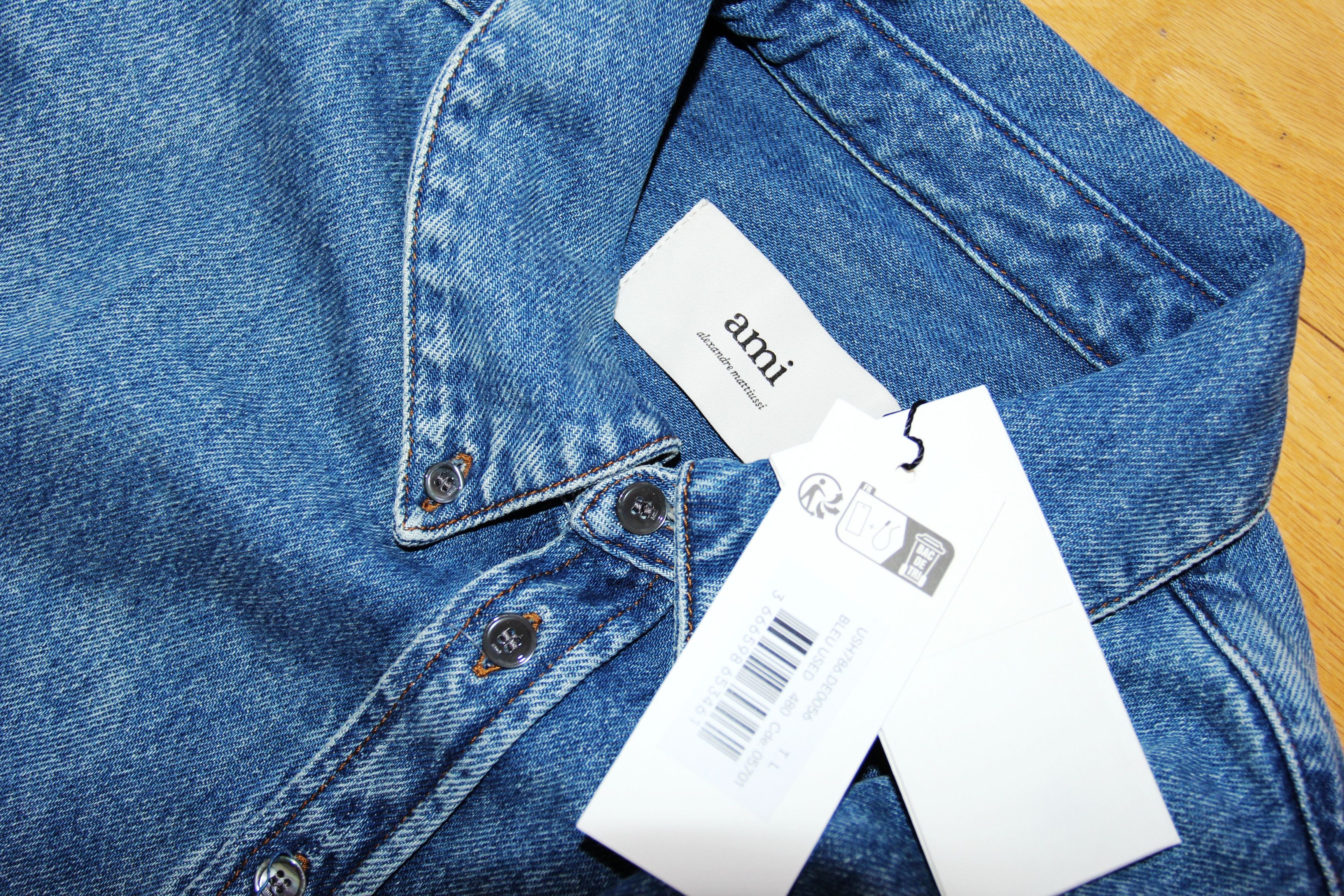 AMI BNWT AW25 AMI FADED DENIM SHIRT L Size US L / EU 52-54 / 3 - 8 Thumbnail