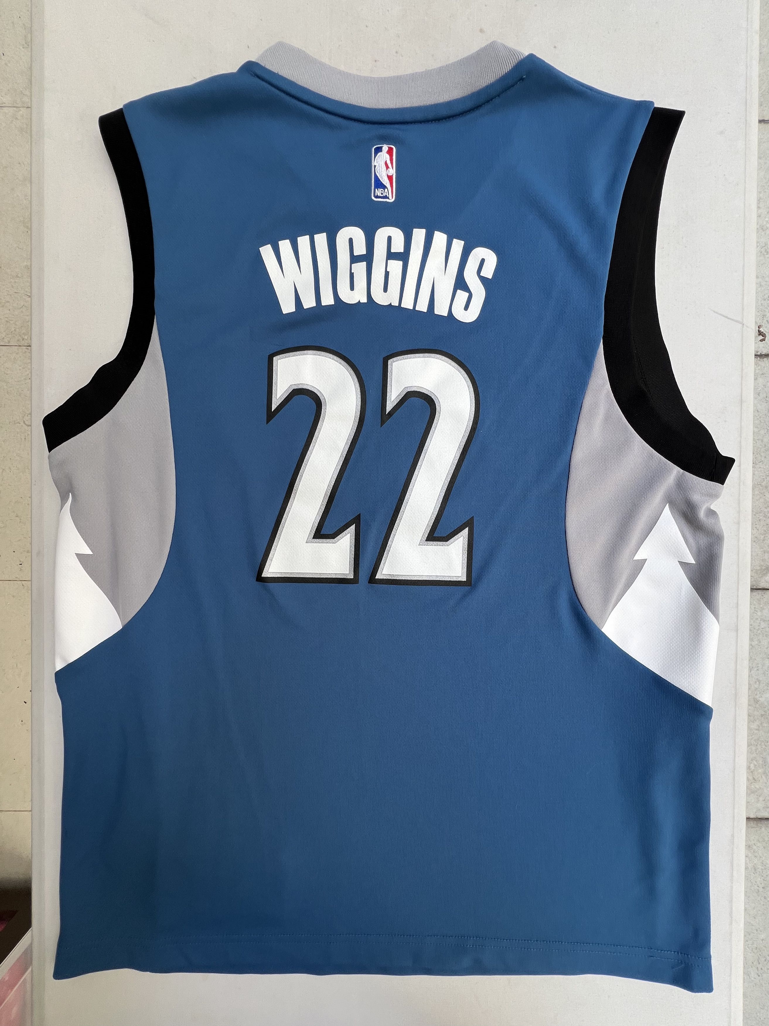 Adidas × NBA Andrew Wiggins Minnesota Timberwolves Blue Swingman Jersey Size US M / EU 48-50 / 2 - 2 Thumbnail
