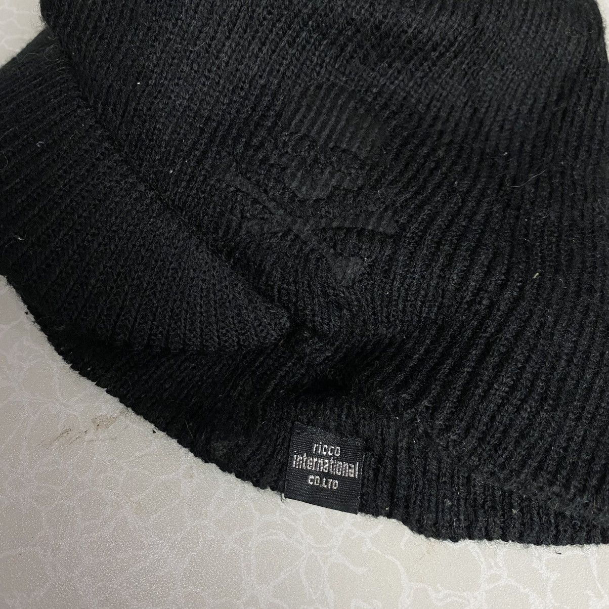 Japanese Brand × Vintage 2000s y2k ricco int.ltd skullism embroidery knitted cap Size ONE SIZE - 6 Thumbnail